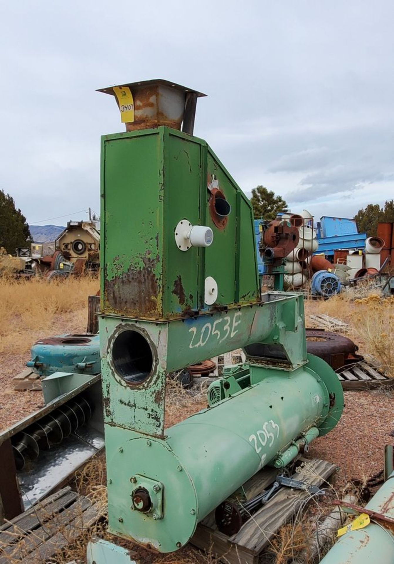 Located in Canon City, CO -- CPM stainless feeder and conditioner with infeed chute, missing