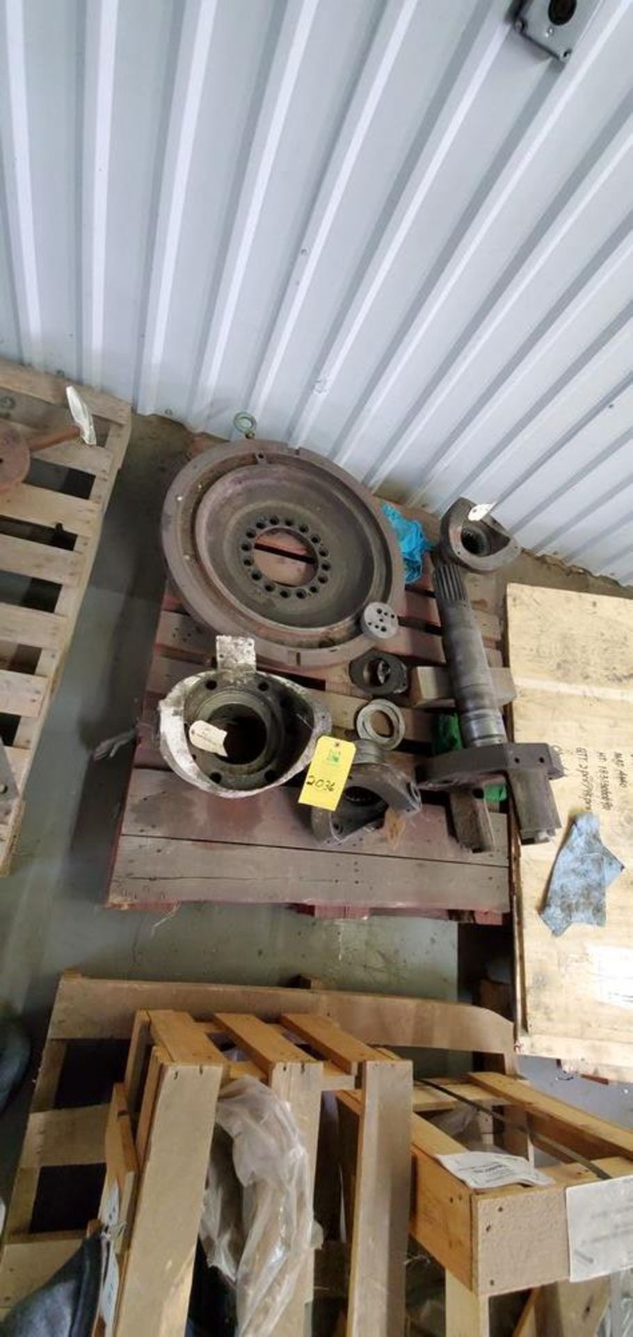 Located in Canon City, CO -- CPM 3000 Misc parts including shear pin, quill flange, and mainshaft(