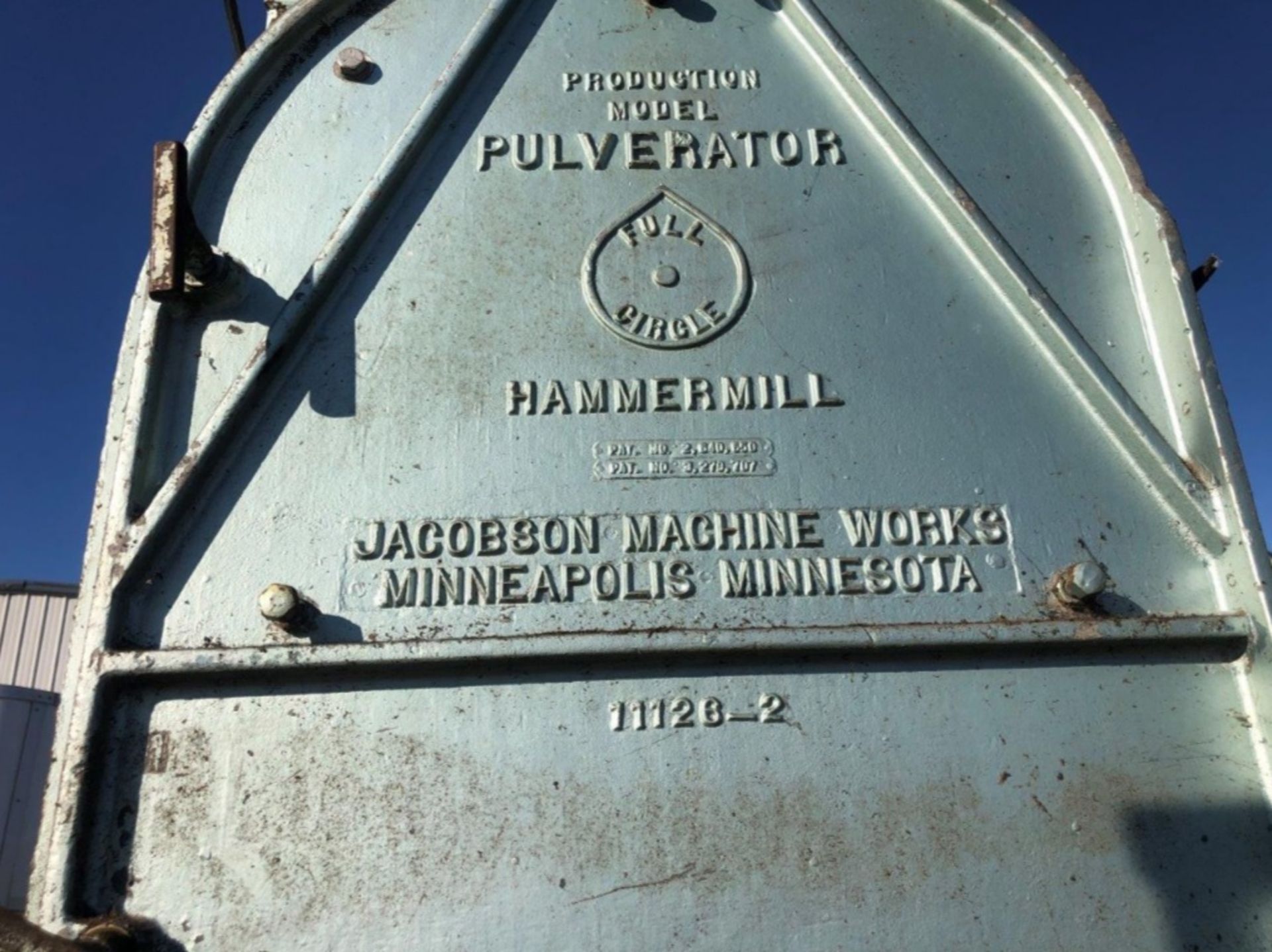 Located: Vancouver, Canada --Jacobson P-240D Pulverator Hammermill, Serial Number 28572, Make - Image 5 of 5