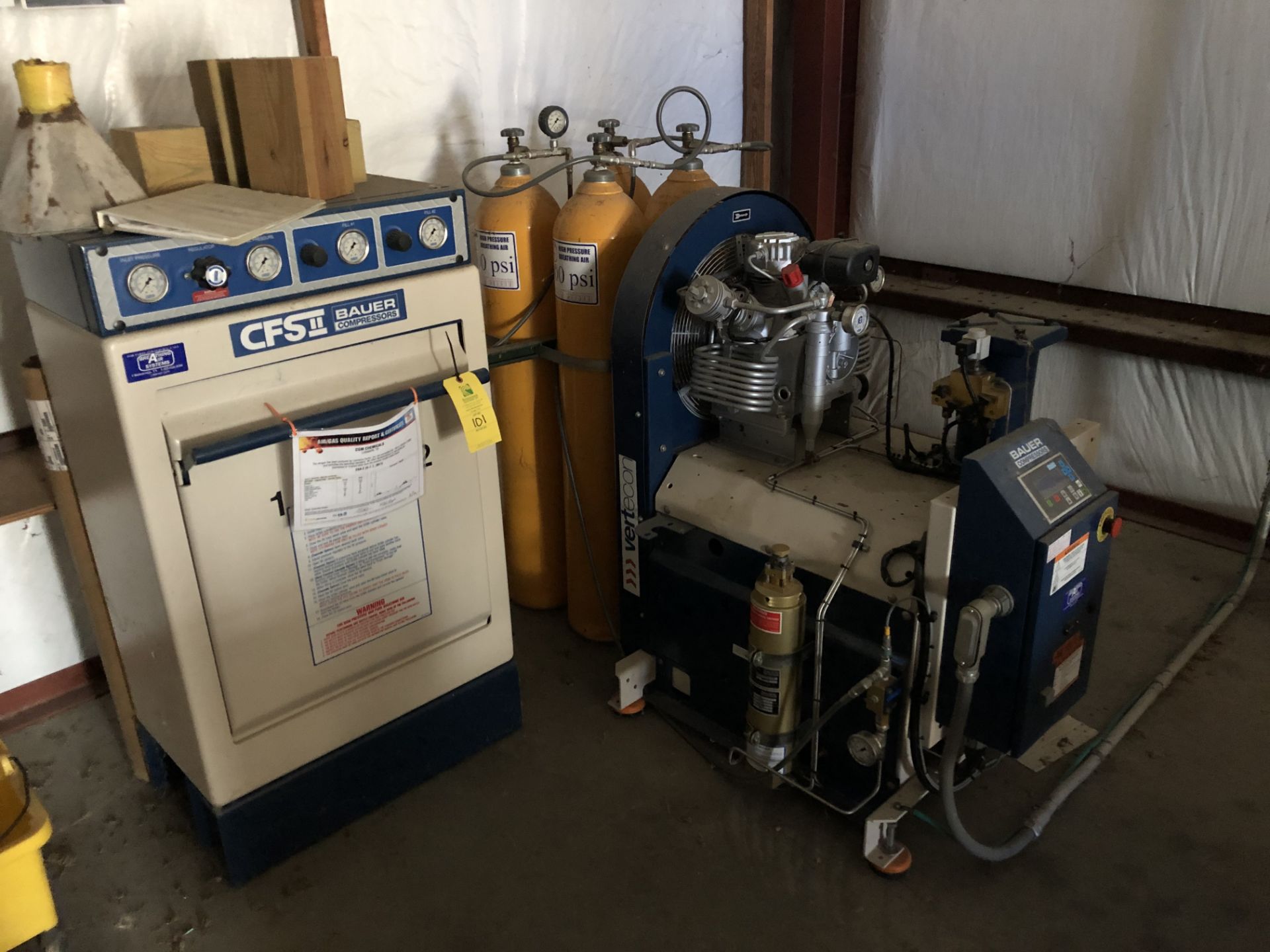 CFSI Bauer Compressor Tank Filler, Model #VA-8U34606-P31, S/N #130717, DOM 2012. LOADING FEE - Cal - Image 2 of 10