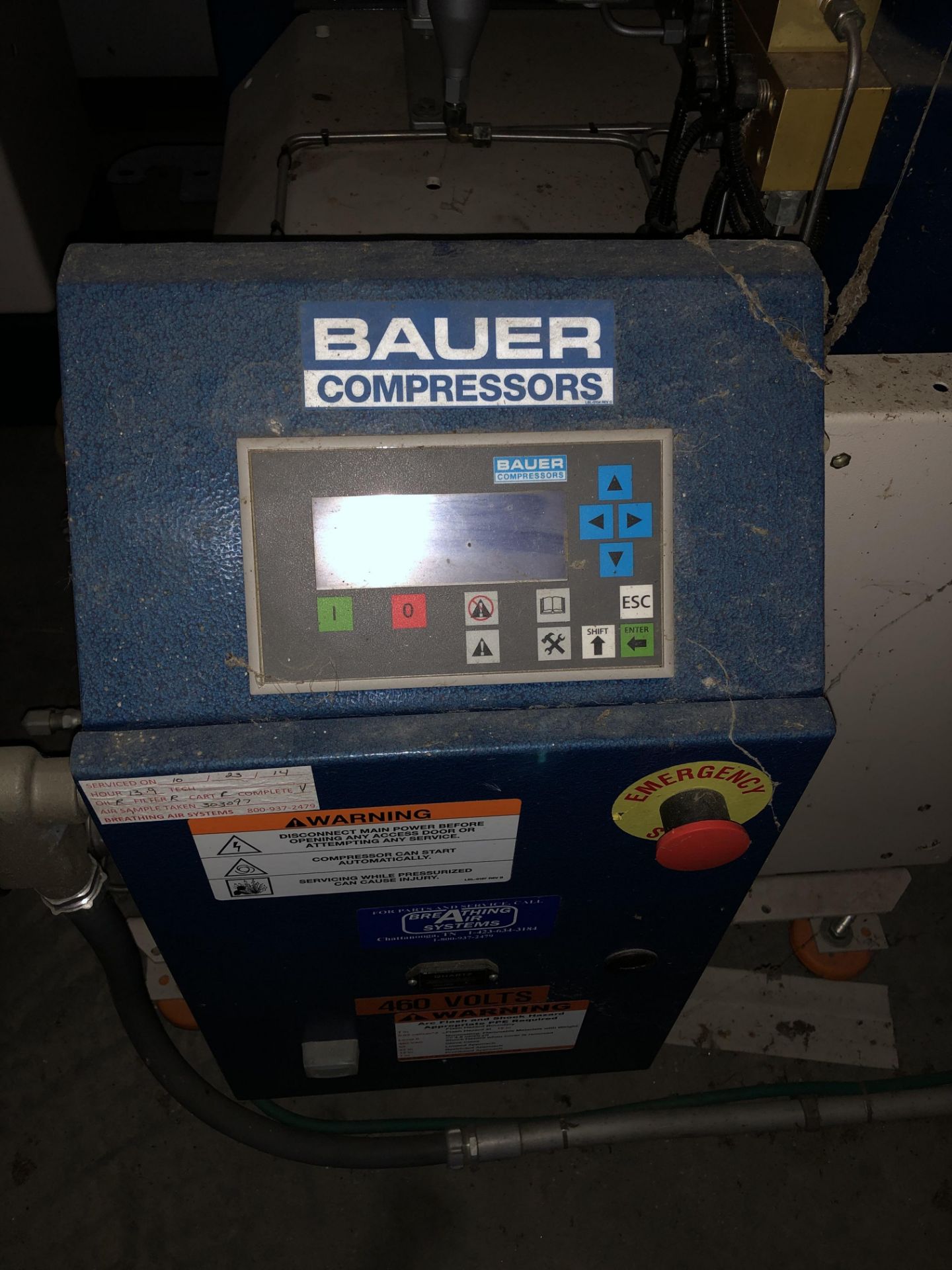 CFSI Bauer Compressor Tank Filler, Model #VA-8U34606-P31, S/N #130717, DOM 2012. LOADING FEE - Cal - Image 3 of 10