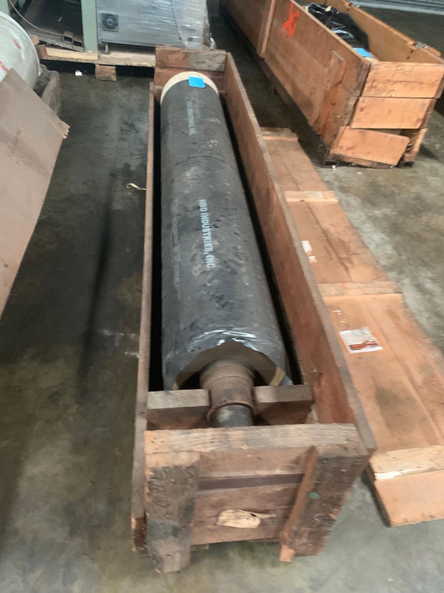 Nip roll 79” Face x 15” Diameter x 4” shaft, Rigging Fee: $50 - Image 6 of 6