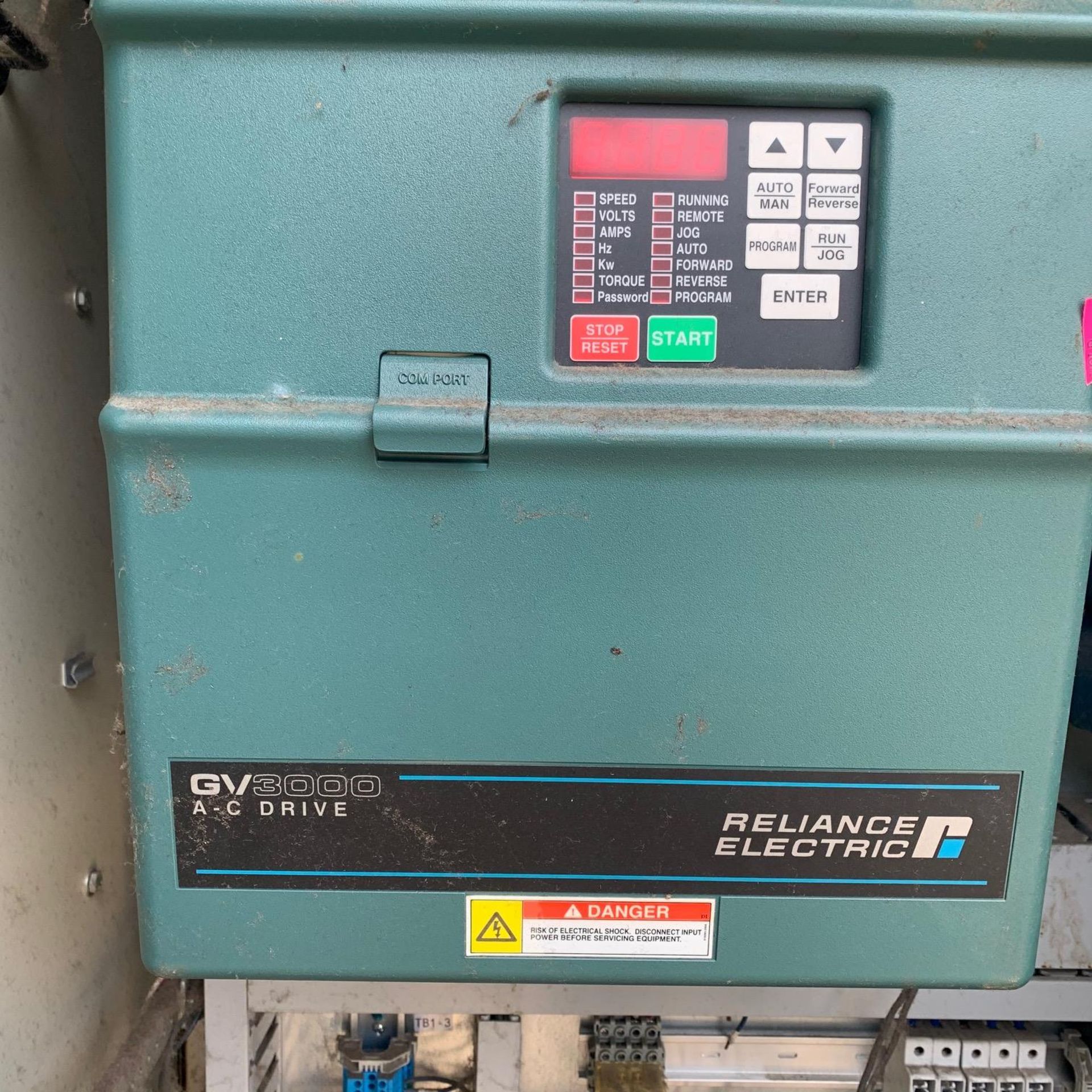 Reliance Ac Drive GV 3000. 30. HP 460 Volts Whit Cabinet and ICE Qube Industrial Cooling, Rigging - Image 5 of 14