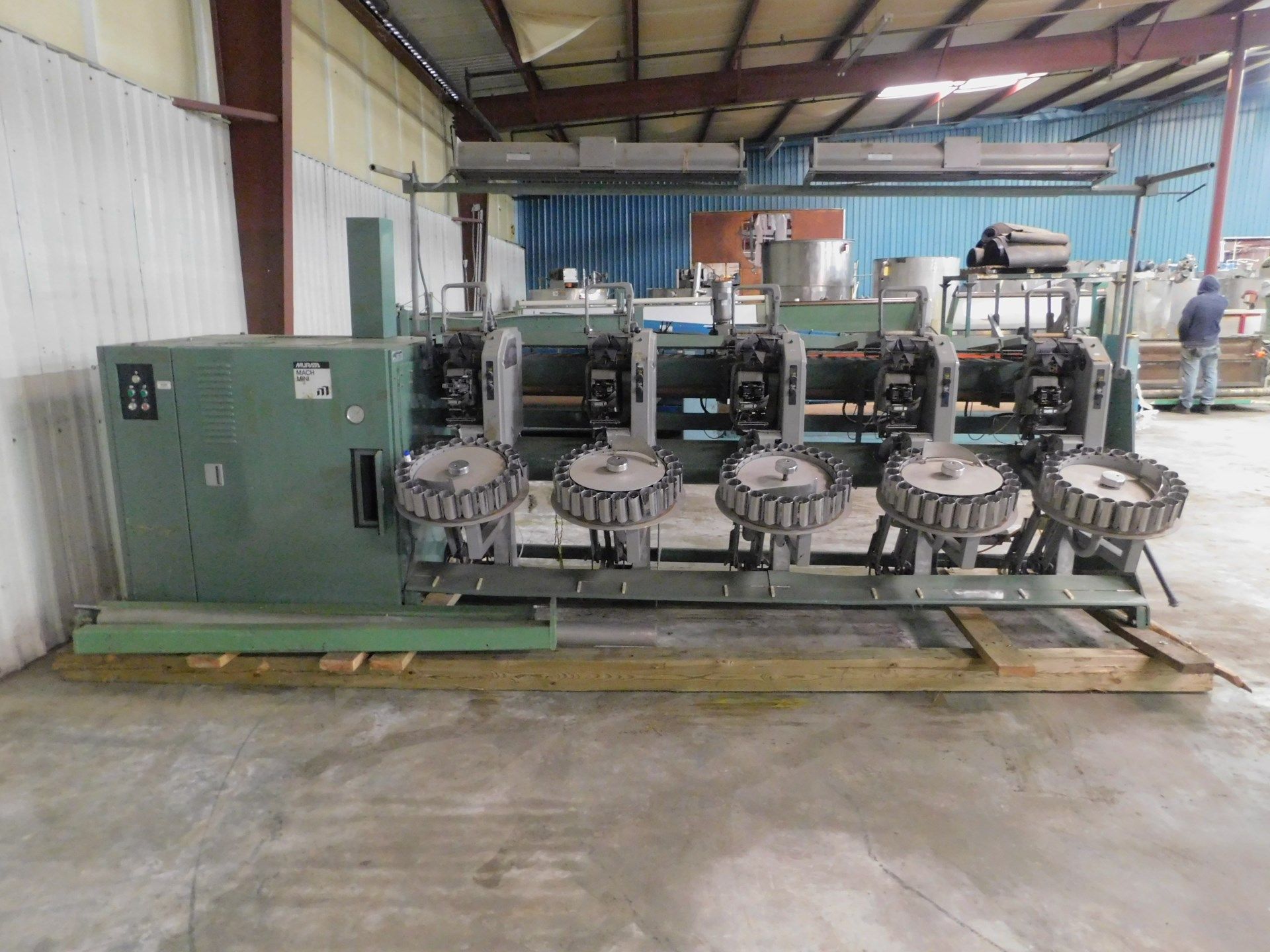 Murata Machinery Winding Machine, Model# 7R2, Serial# 89SX469040-01, 380V, 50 Hz, Working Width