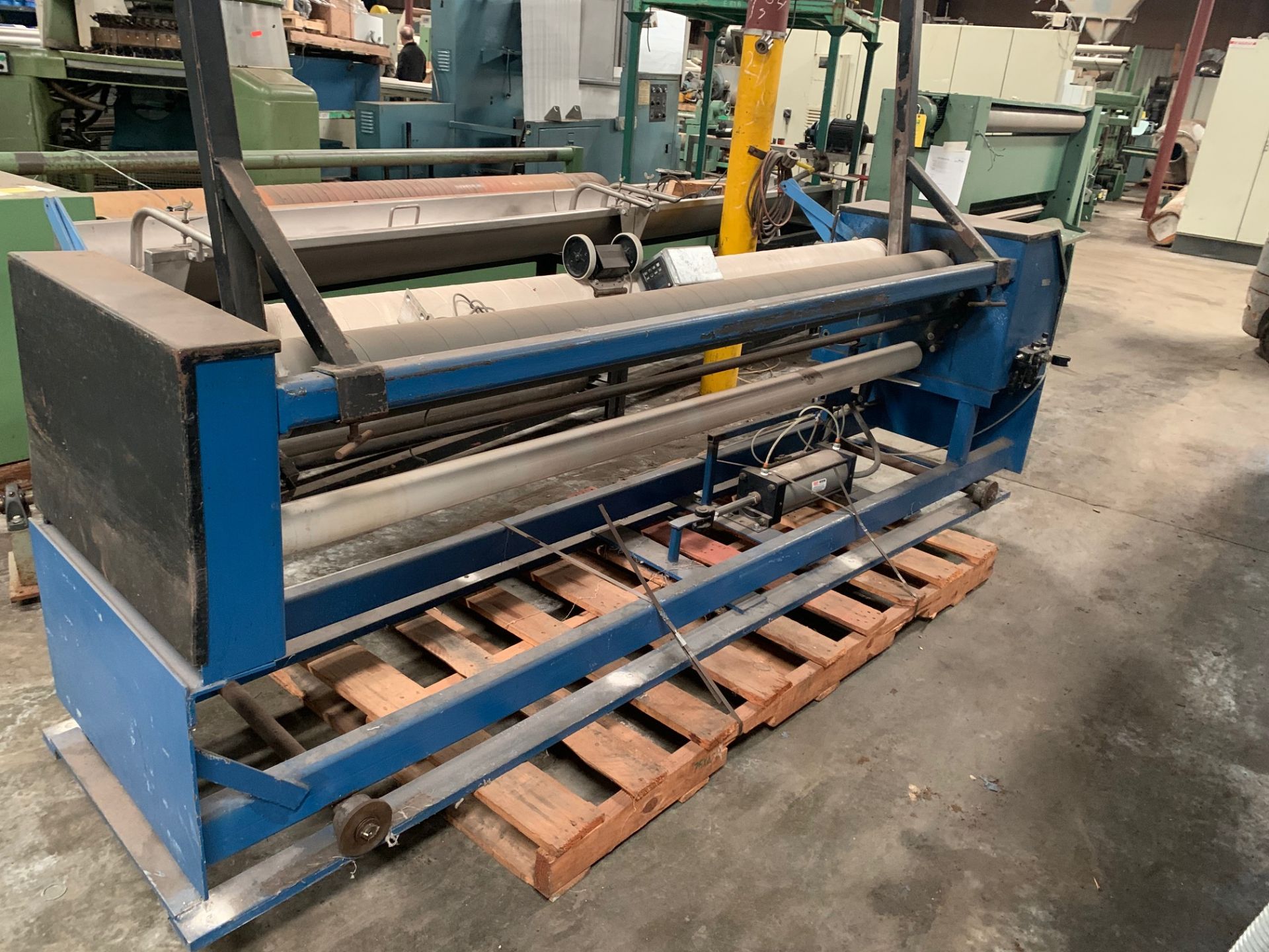 Greenville Machinery Bond Roll Up Machine, Serial# 2379-16, Working Width 86", 208/230V, Rigging Fee