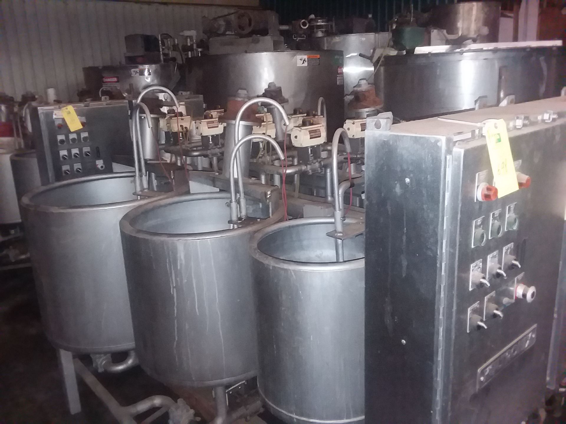 Keltronix Chemical Mixing System w/ (6) Stainless Steel Tanks: Keltronix Stainless Steel Tank, 30