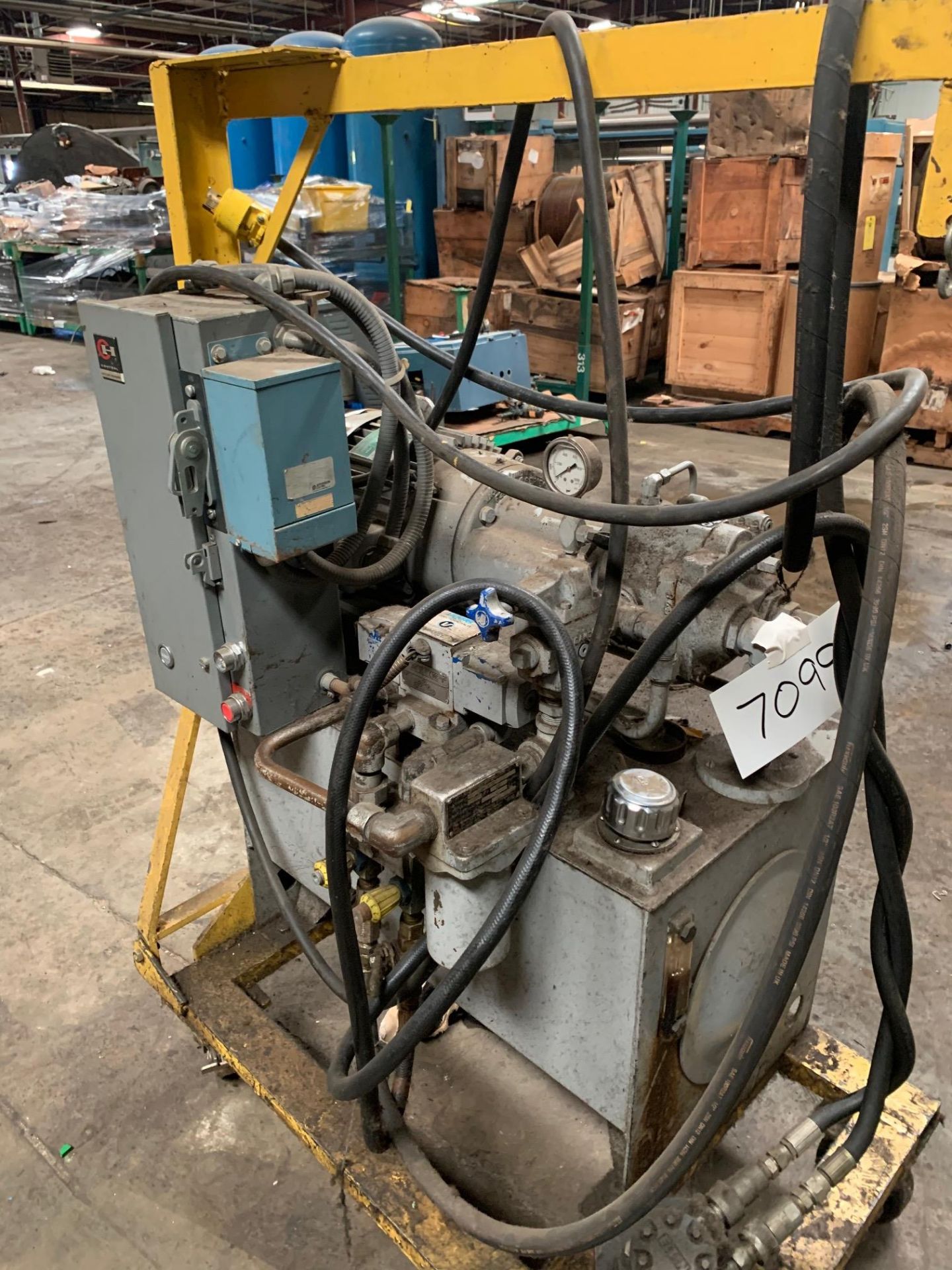 Hydraulic unit 7.5 HP 220/460 Volts. Reversing Motor , Rigging Fee: $25