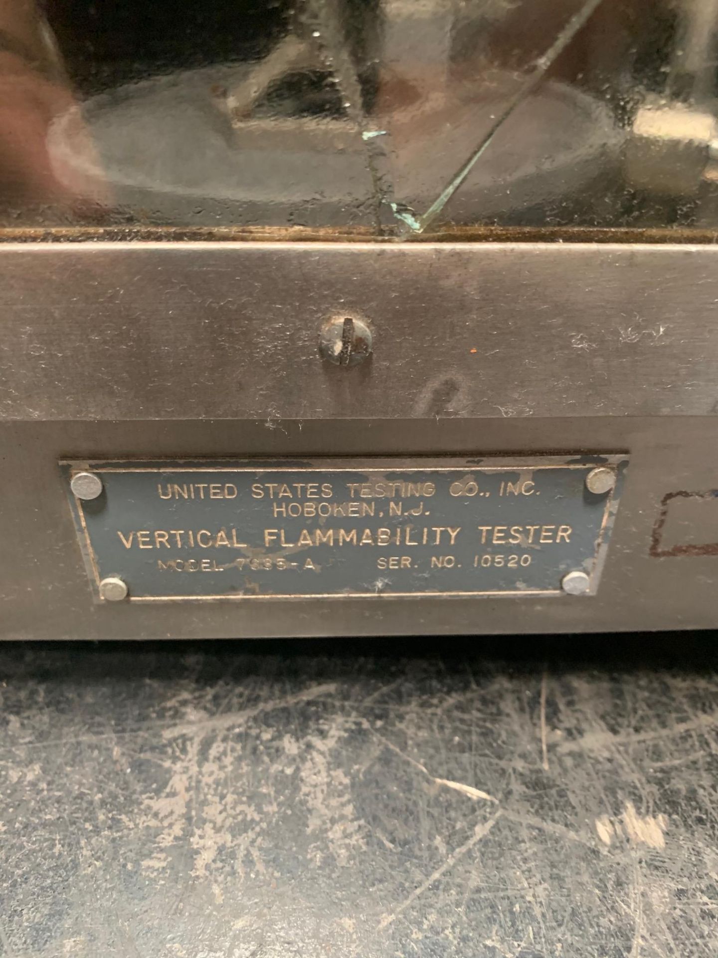 Vertical Flammability Tester. Model 7635-A Serial 10520 (2 Units), Rigging Fee: $25 - Image 6 of 7