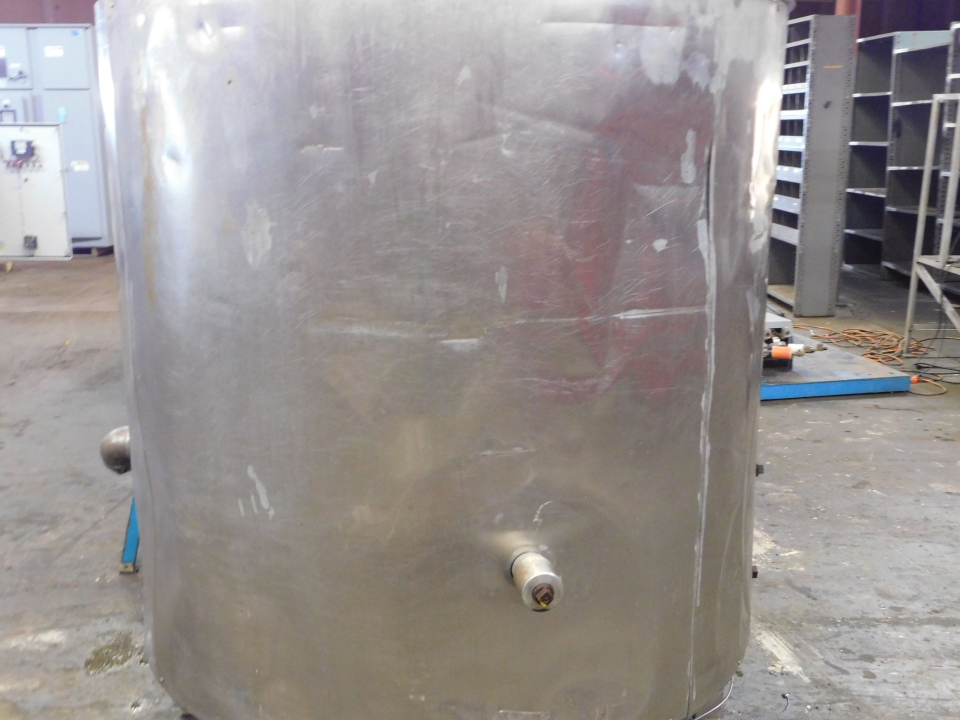 Stainless Steel Tank, 51.75 inches Diameter, 52.5 inches Height, Heated Coil, Discharge (Side and - Image 2 of 3