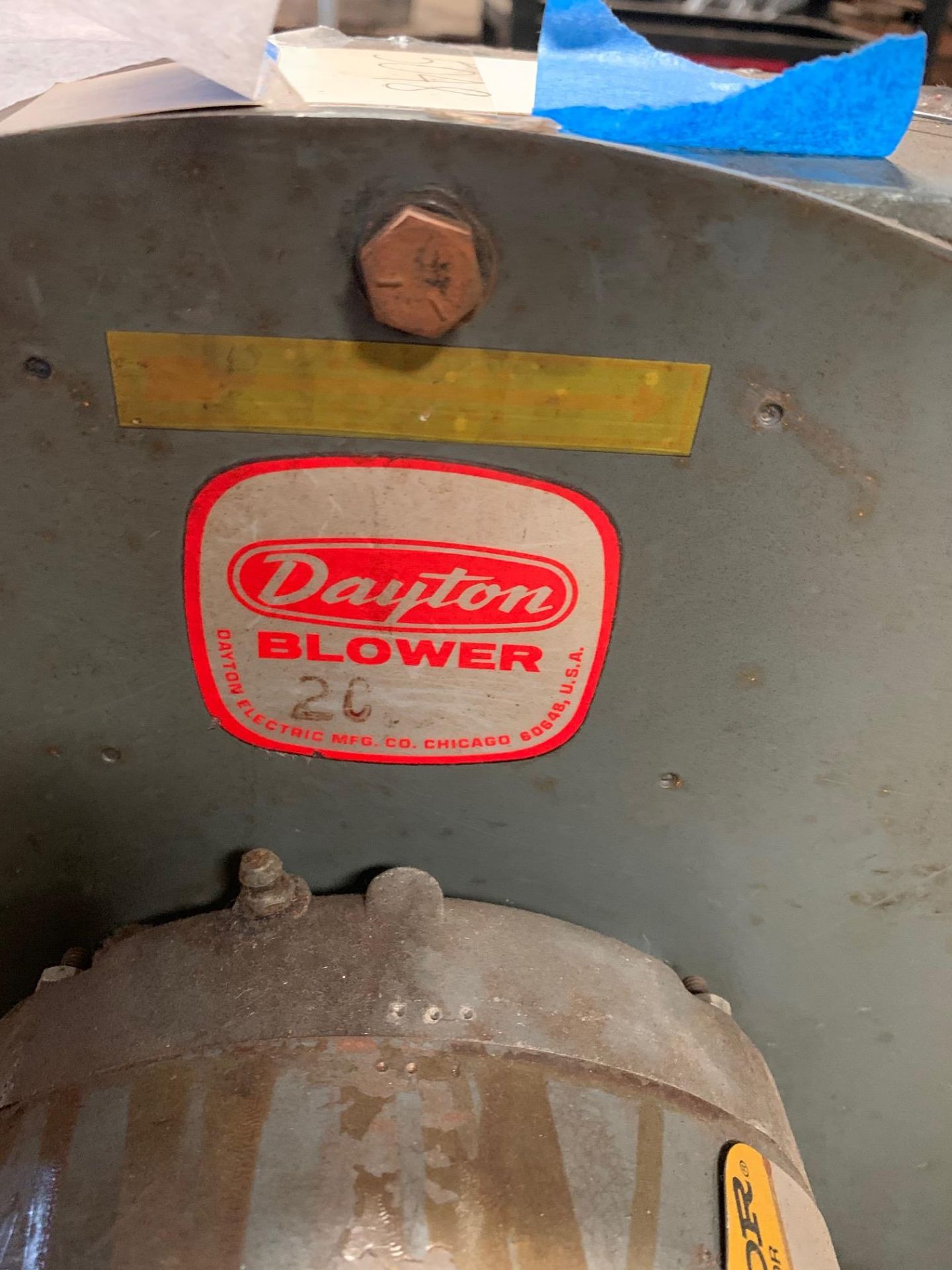 Dayton Blower Model 2C. 2 Hp. 575 Volts AC, Rigging Fee: $20 - Image 2 of 5