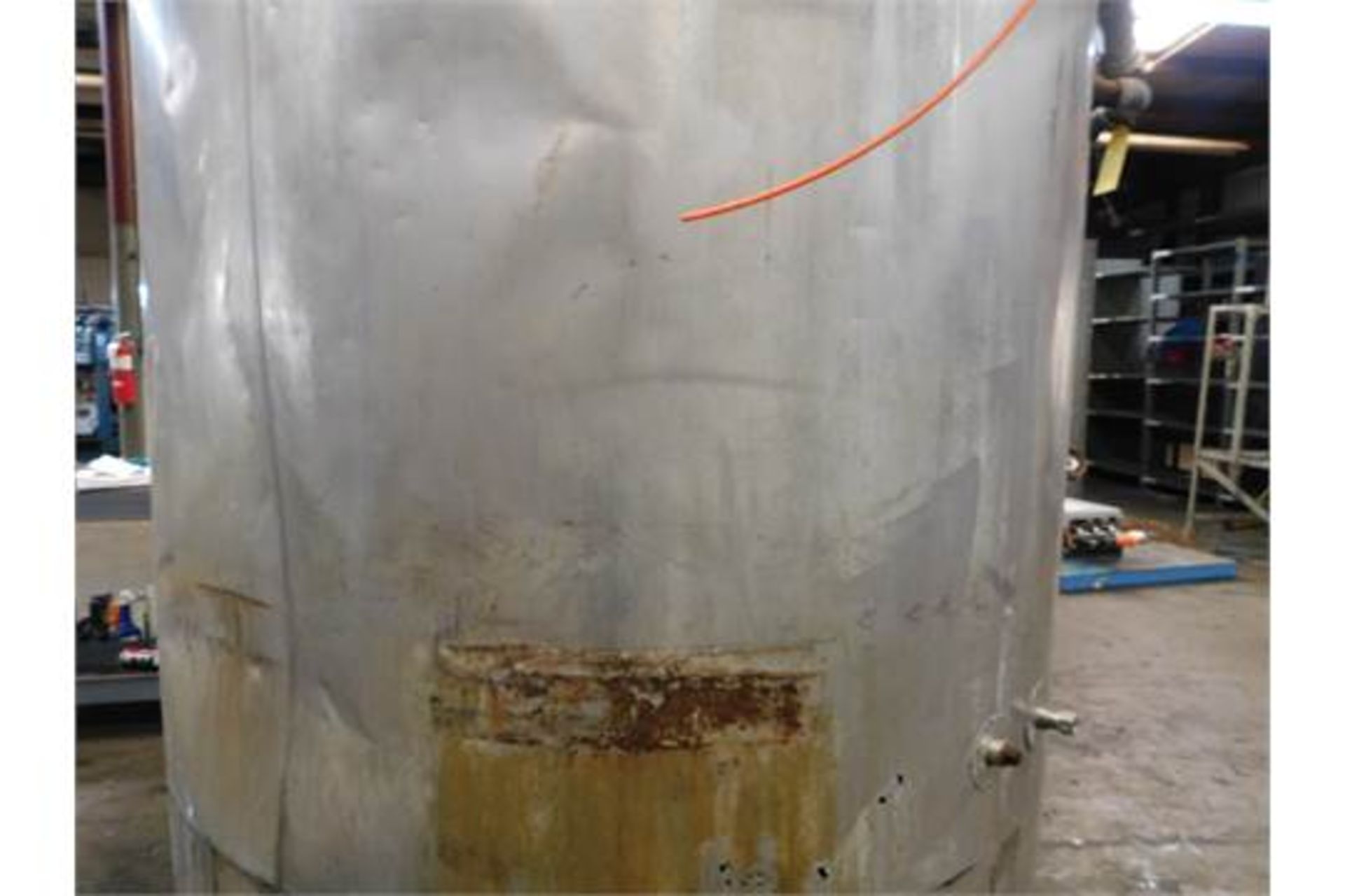 Stainless Steel Tank, 58 inches Diameter, 48.5 inches Height, Agitator/Mixer, Insulated, Discharge - Image 2 of 3