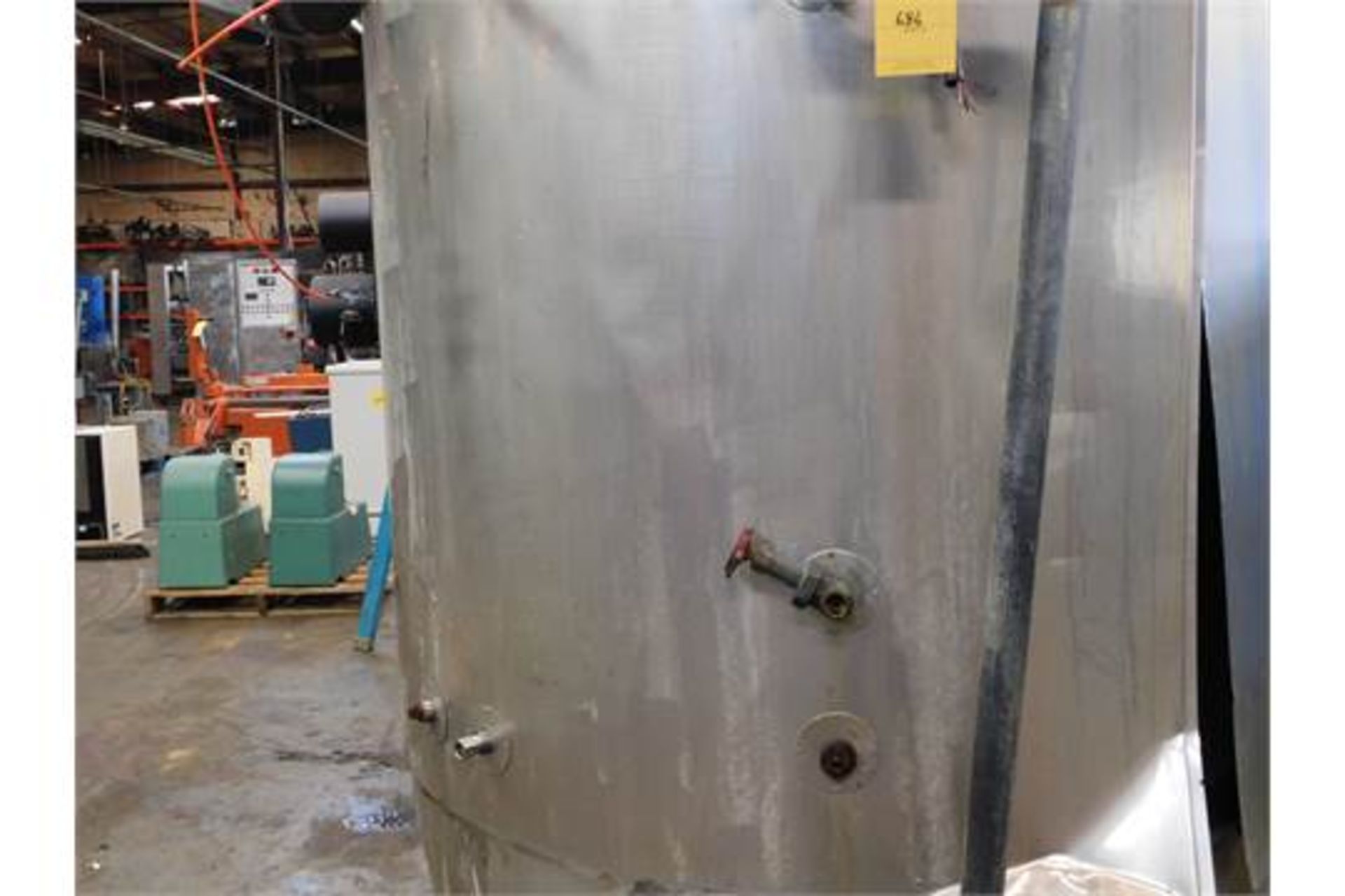 Stainless Steel Tank, 58 inches Diameter, 48.5 inches Height, Agitator/Mixer, Insulated, Discharge - Image 3 of 3