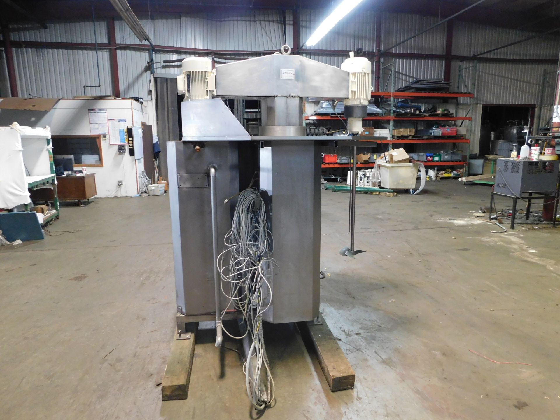 Vanwyk Mixer, Type: AL1122H2, 330 Volts, 7.5 HP, 40" Stainless Steel, Mixer Pole, Good Condition, - Image 3 of 4