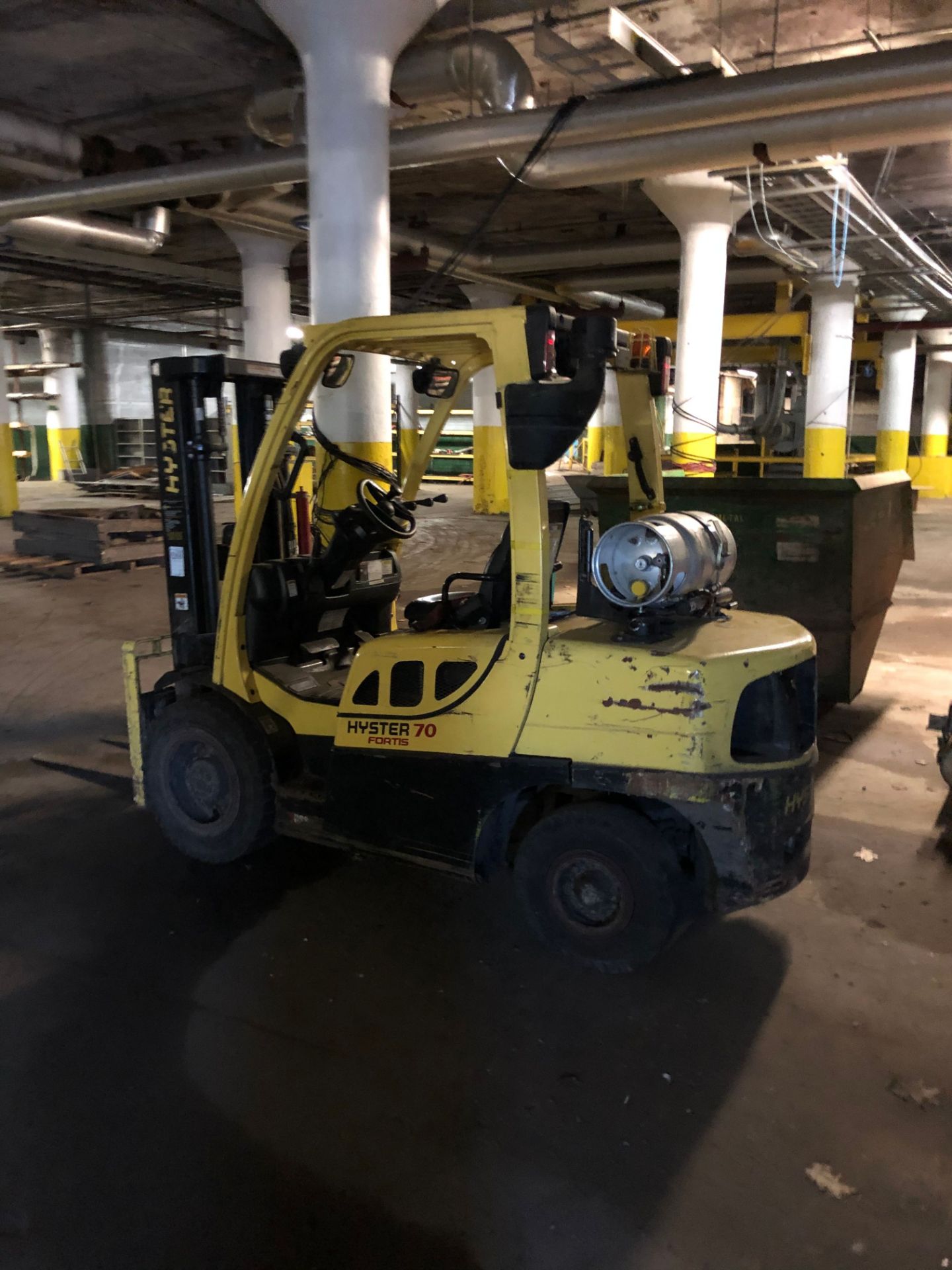 Fork Truck, propane, Hyster Fortis 70, Model #H70FT, S/N #L177V10521K