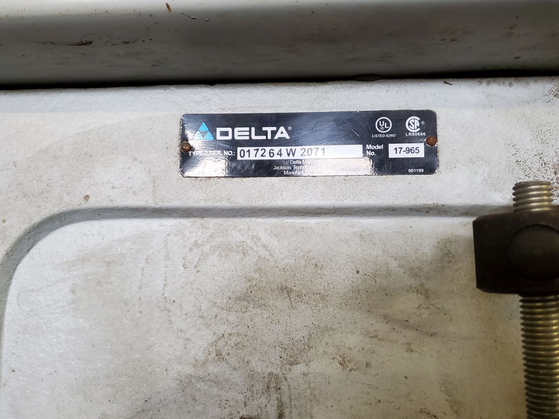 Delta Drill Press, Model #17-965, S/N #F017264W071 - Image 7 of 9