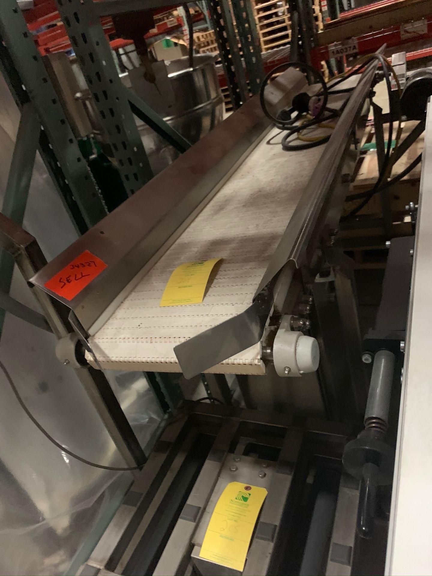 (Located in Bloomington, IL) Stainless Frame Belt Conveyor - Image 2 of 3