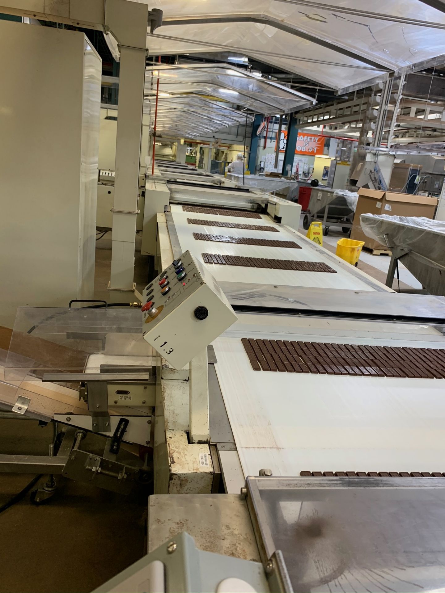 (Located in Burlington WI) Sapal 5 Lane Feeding Conveyor Type AA-15 for Flow. RIGGING FEE: $41,500