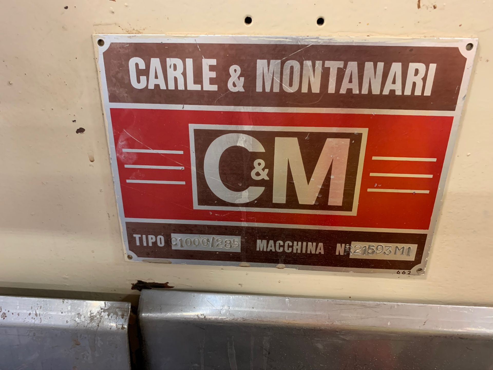 (Located in Burlington WI) Carle & Montanari Chocolate Moulding Line Incl. RIGGING FEE: $159,000 - Image 10 of 36