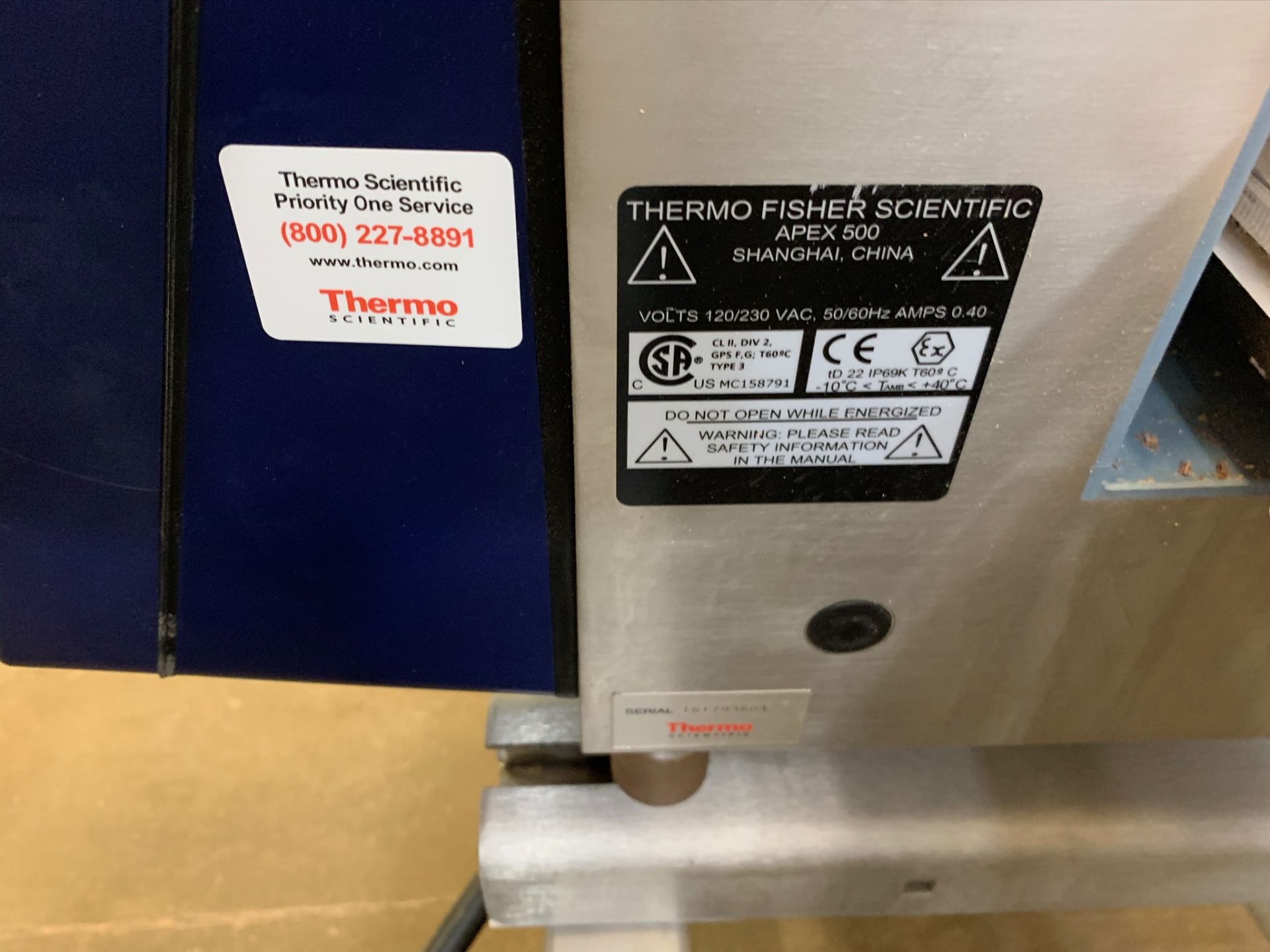 (Located in Burlington WI) Thermo Scientific Apex 500 Metal Detector S/N16179360A RIGGING FEE: $2100 - Image 5 of 8