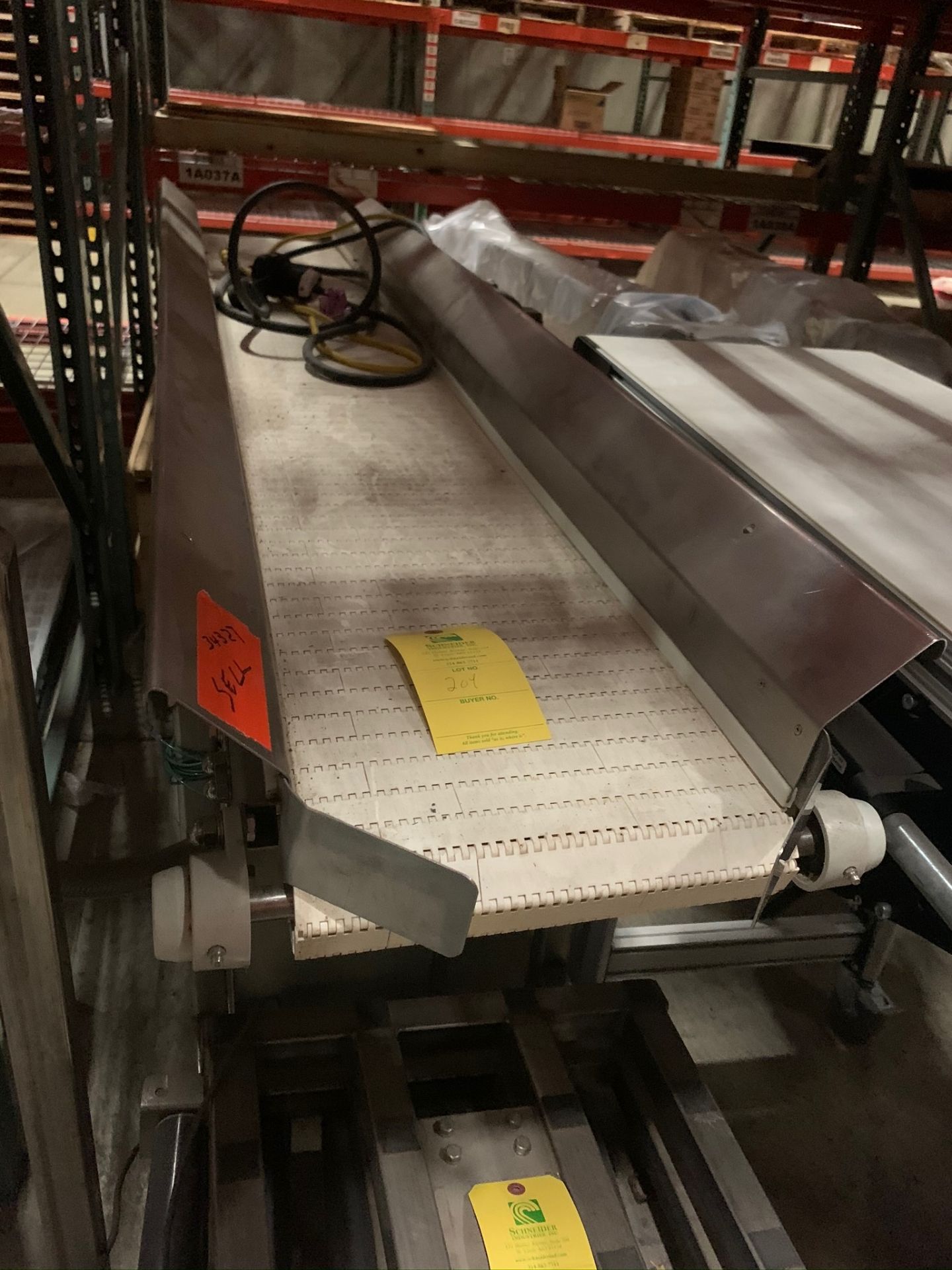 (Located in Bloomington, IL) Stainless Frame Belt Conveyor - Image 3 of 3