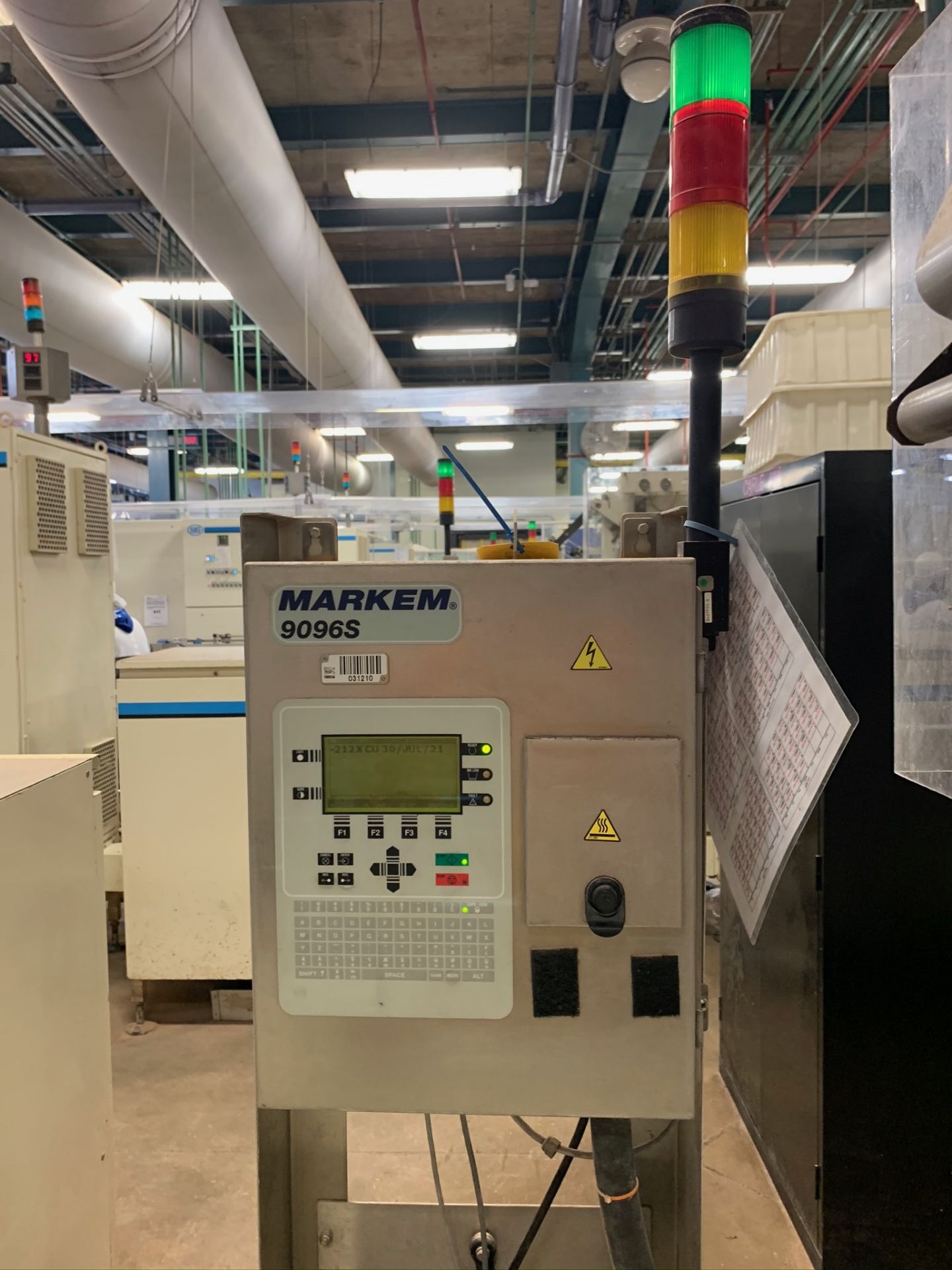 (Located in Burlington WI) Markem Coder 9096S . RIGGING FEE: $1900