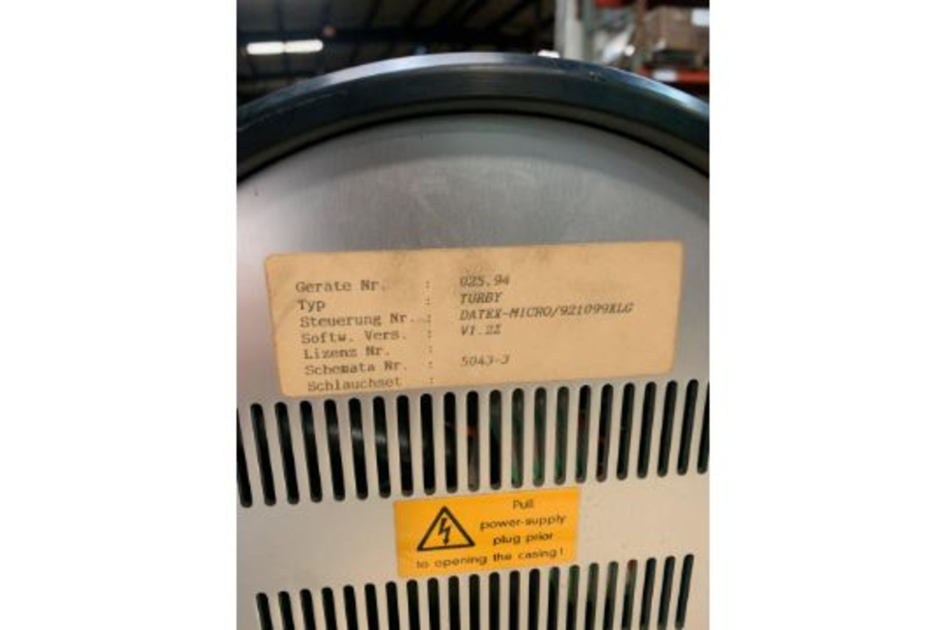 MATHIS ZELTEX TURBY for Sample Dyeing Model T6 35 serial T020.95. 220 Volts, Rigging Fee: $25 - Image 7 of 10