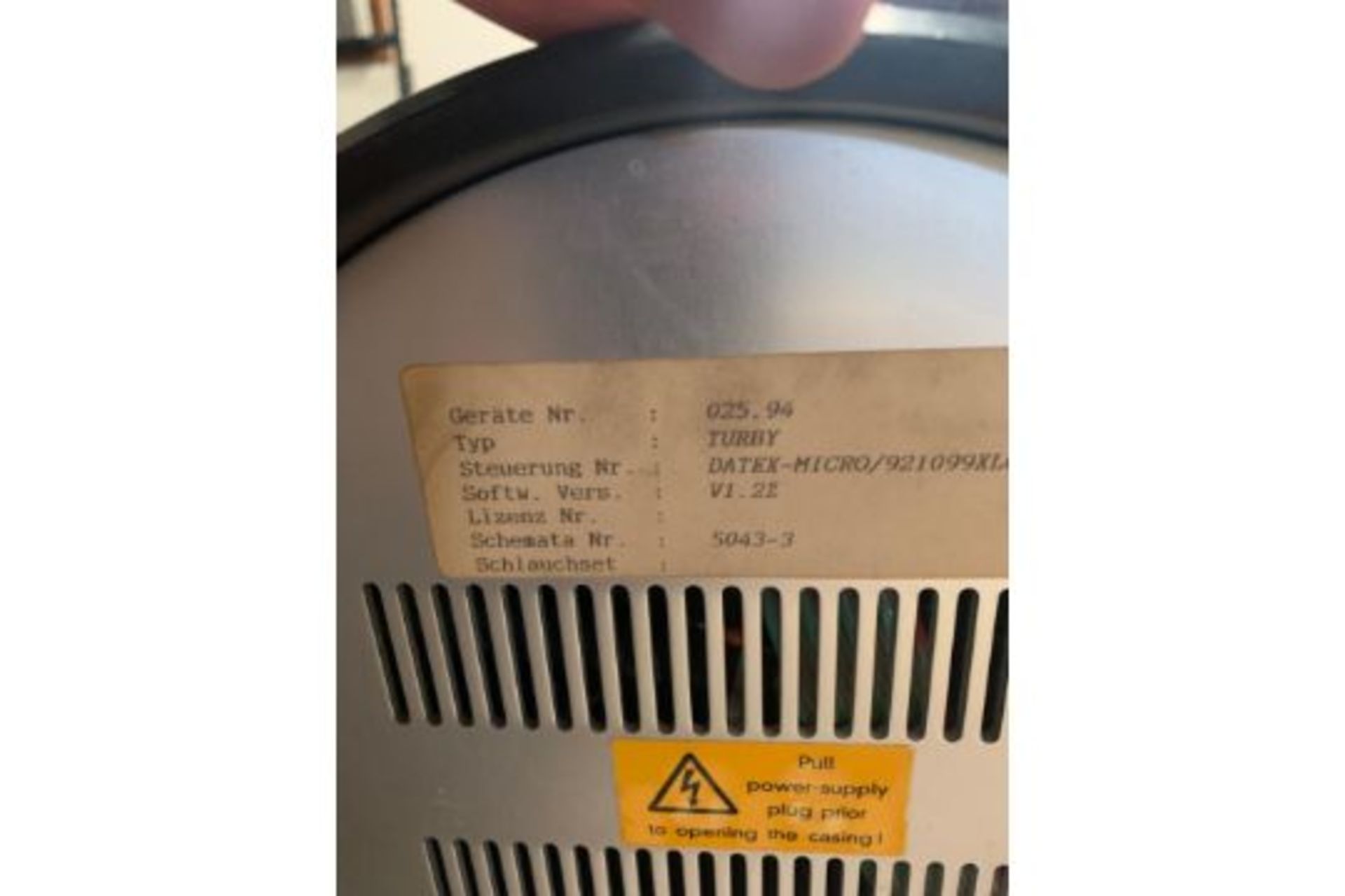 MATHIS ZELTEX TURBY for Sample Dyeing Model T6 35 serial T020.95. 220 Volts, Rigging Fee: $25 - Image 4 of 10