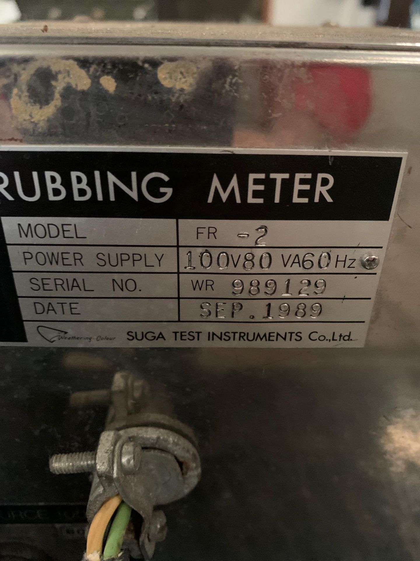 SUGA Test Instruments Co. Ltd. - Rubbing Meter Model FR-2, Rigging Fee: $25 - Image 5 of 7