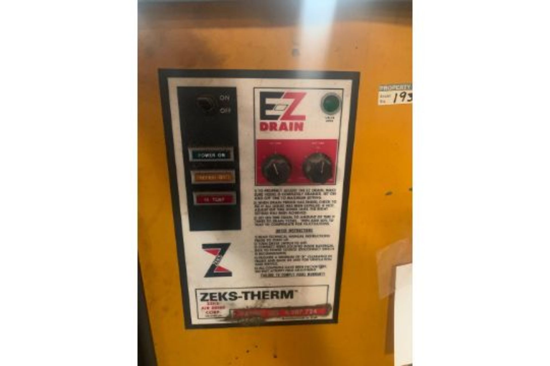 Zelda Air Dryer compressor model 250H se 16237 volt 460 , Rigging Fee: $50 - Image 5 of 6