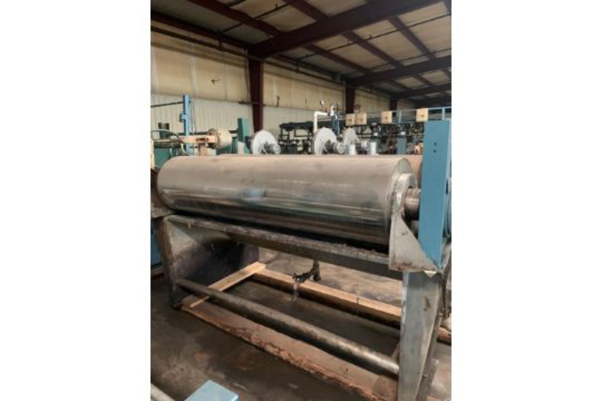 Greenville 80” Padder 2 X 18” Diameter Rolls Rubber to steel. Pneumatic Pressure Stainless Steele - Image 4 of 4