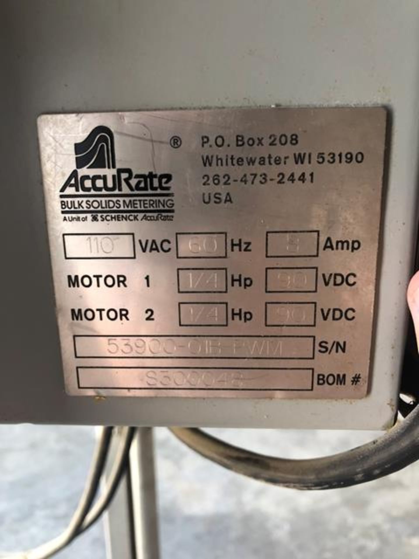 AccuRate Agitation Control Box, S/N #53900-01B8RWM, BOM #S300048 - Image 7 of 7