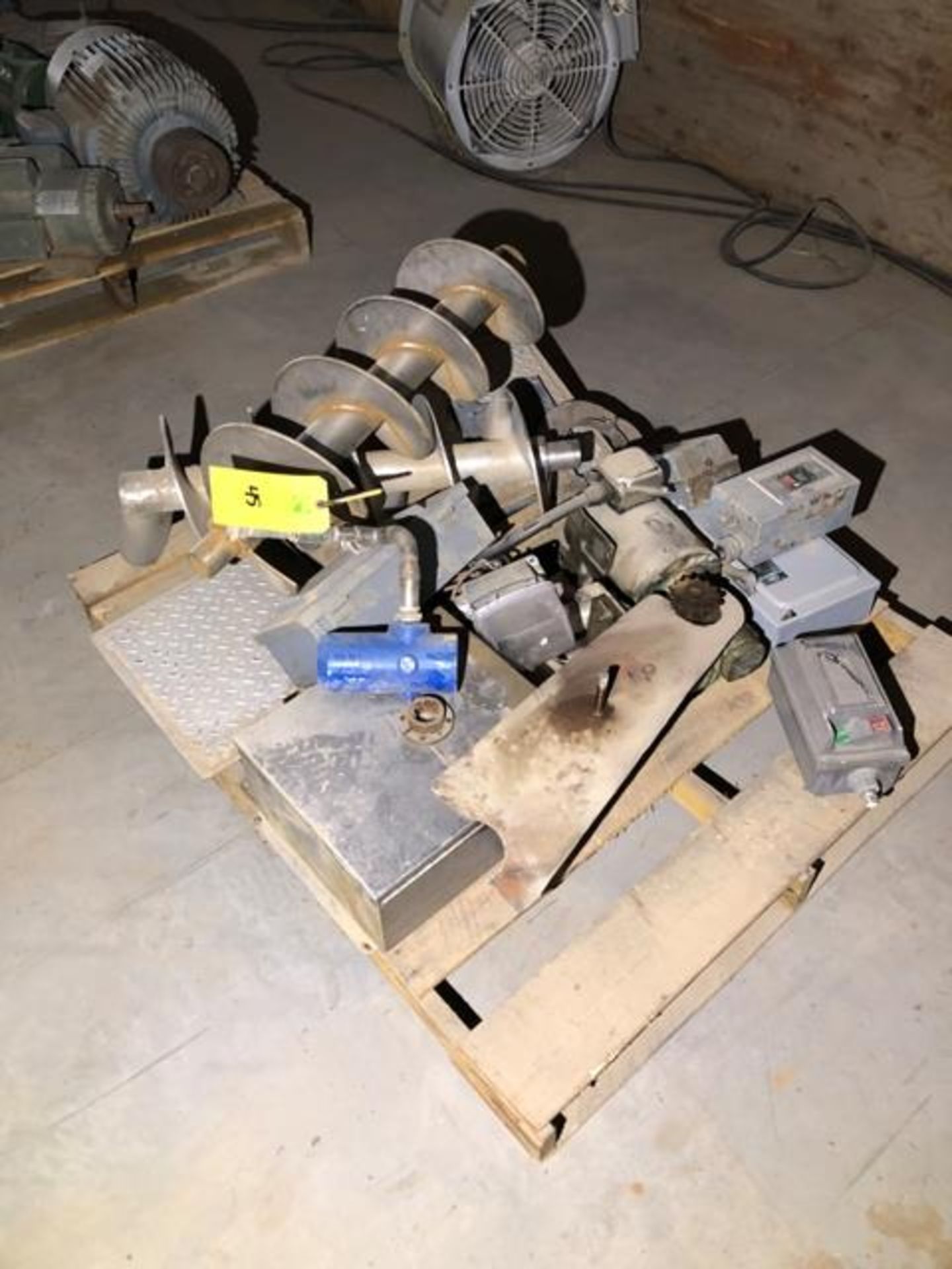 Pallet of Start Stop Boxes & 2-3 ft. Augers