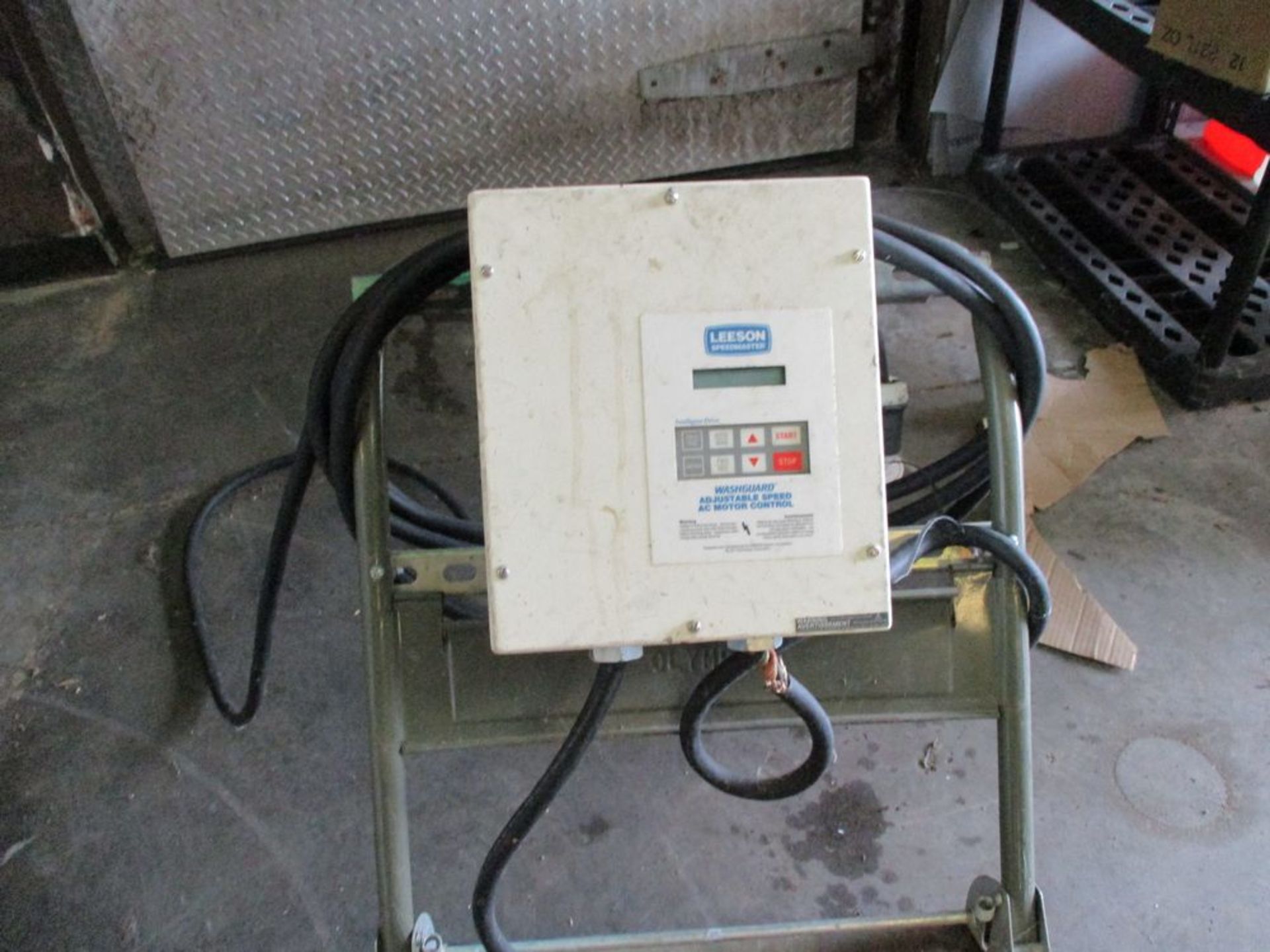 Beer pump cart with Leason VFD controller, 7.5 hp motor, 208/230/460 vac, 3520 rpm ***Auctioneer - Image 2 of 2