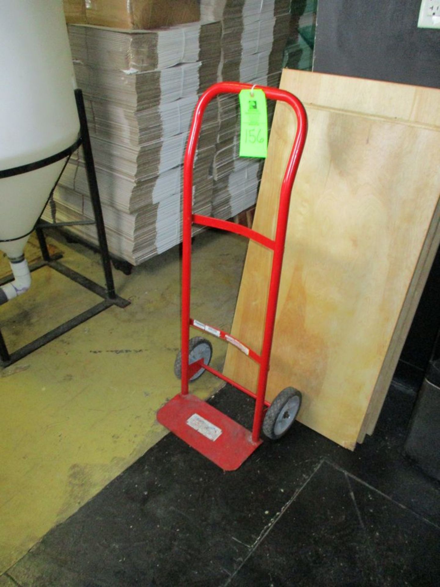 Steel hand truck with solid rubber wheels ***Auctioneer Note*** -- $10 Removal & Loading Fee will be