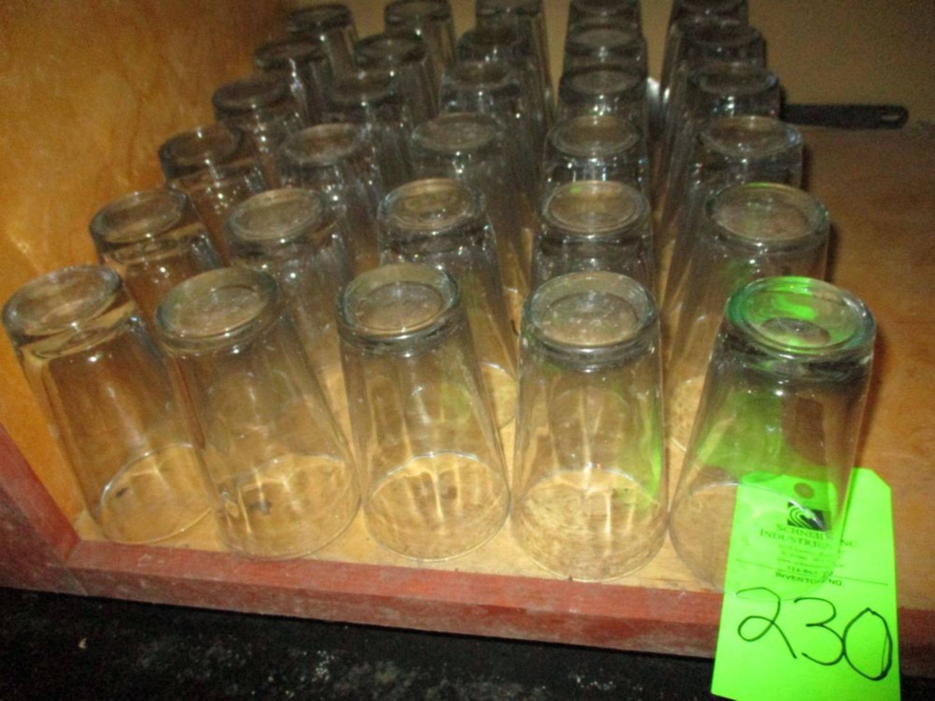LOT OF 30 16oz pint glasses ***Auctioneer Note*** -- $25 Removal & Loading Fee will be applied to