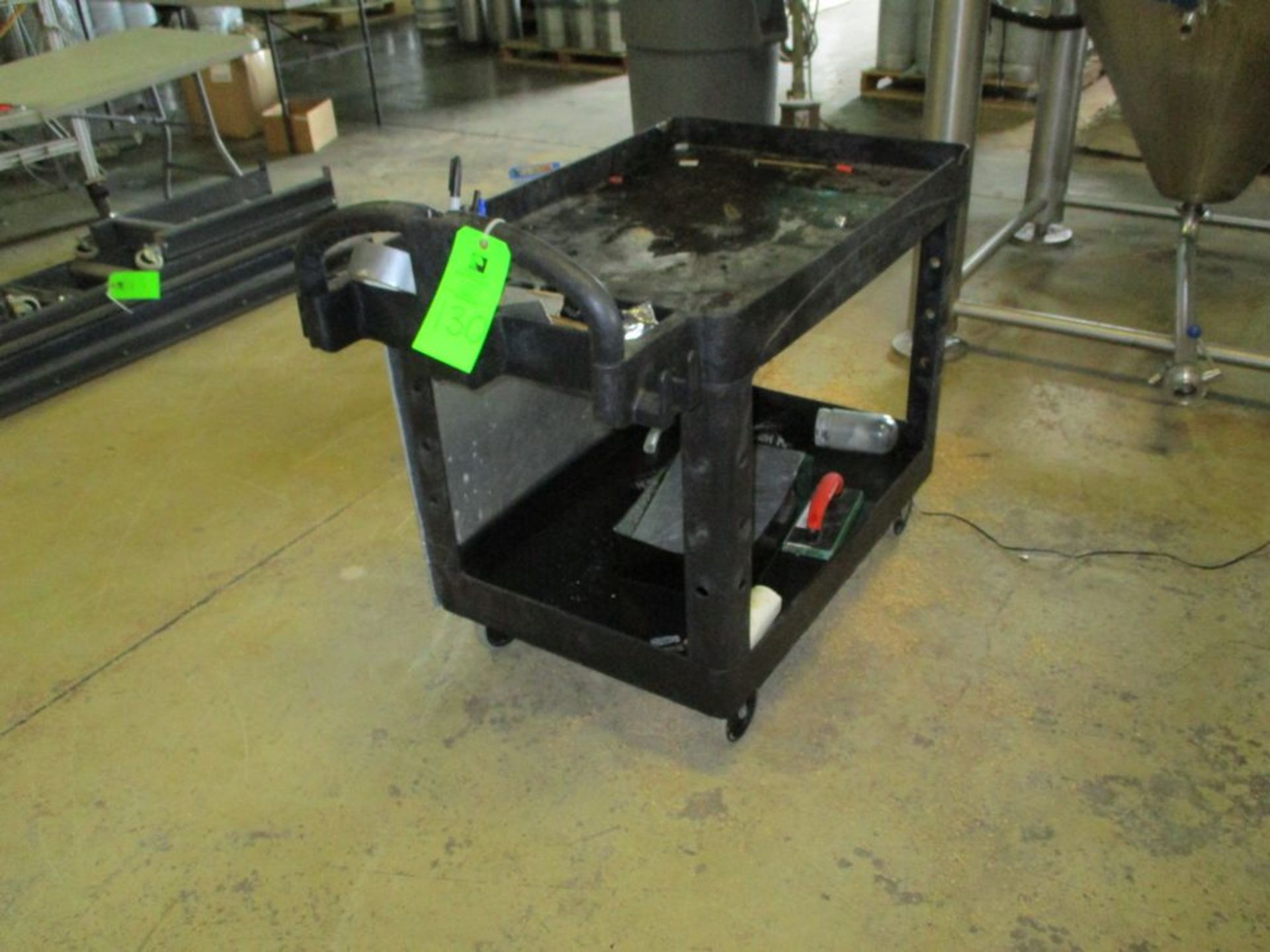 Expo plastic push cart, 24 in x 42 in ***Auctioneer Note*** -- $25 Removal & Loading Fee will be