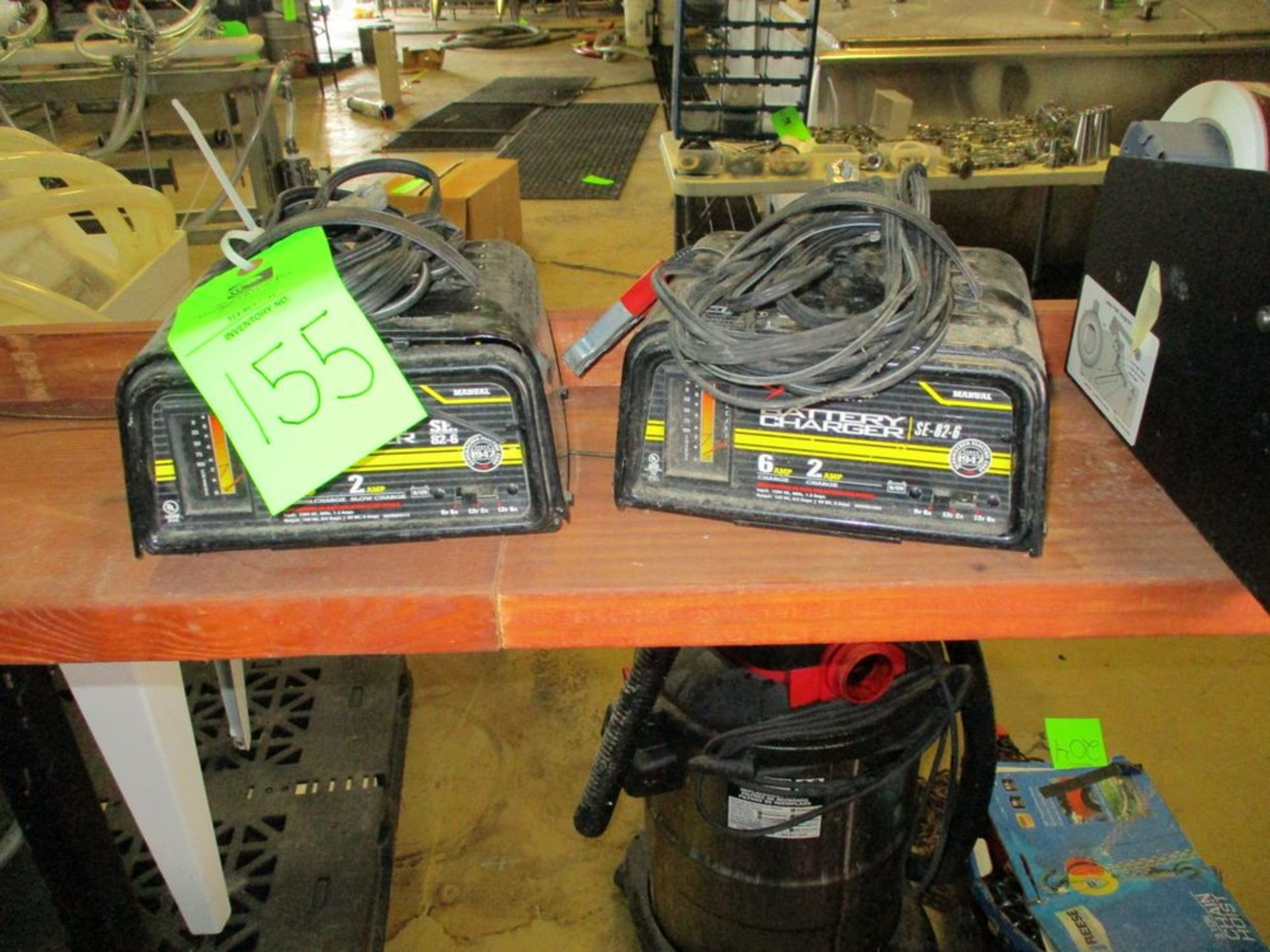 LOT OF 2 battery charger, 6 and 2 amp charge setting ***Auctioneer Note*** -- $10 Removal &