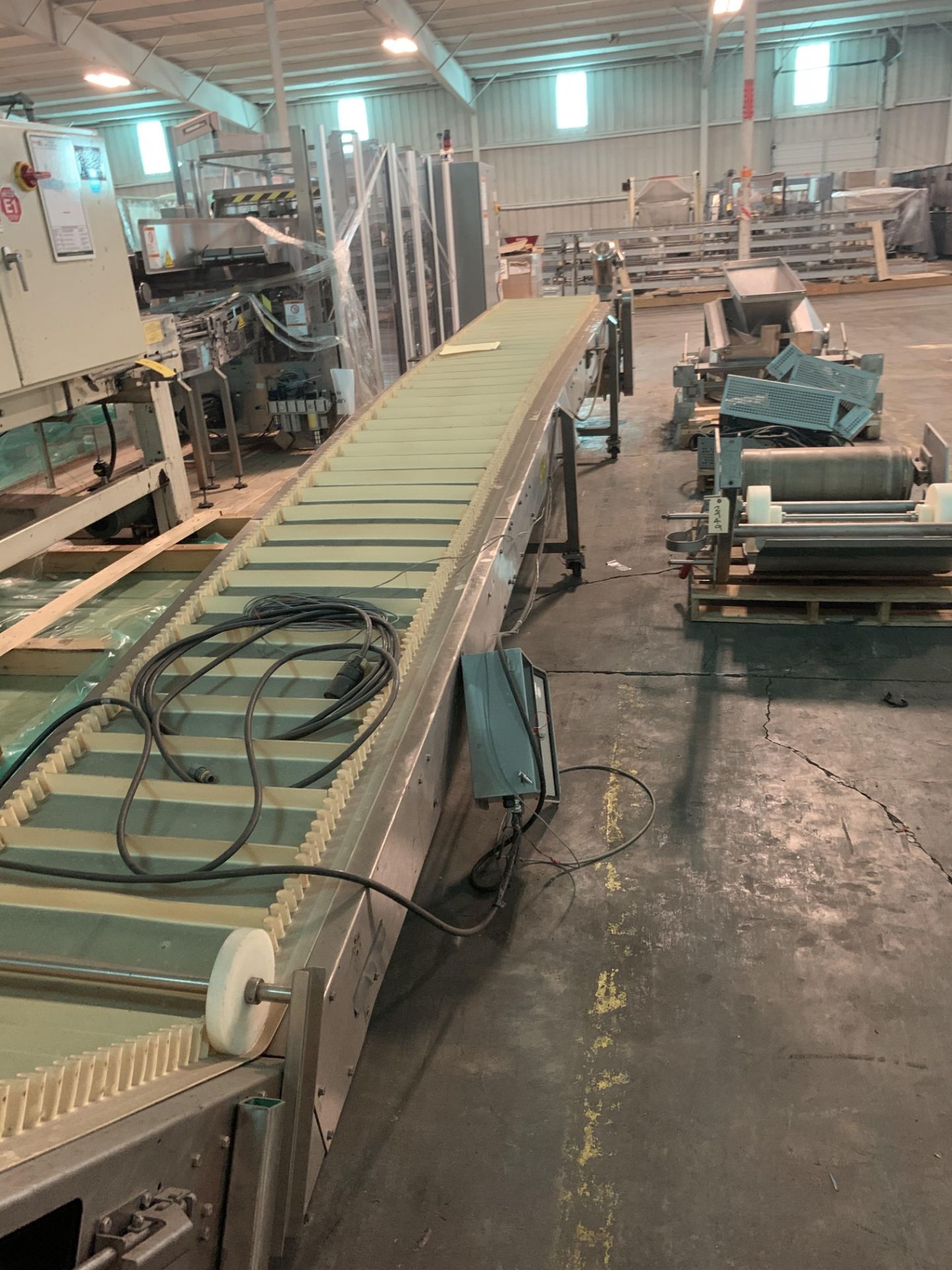 Kamflex Model 715 Cleated Incline Belt Conveyor, Loading Fee $250