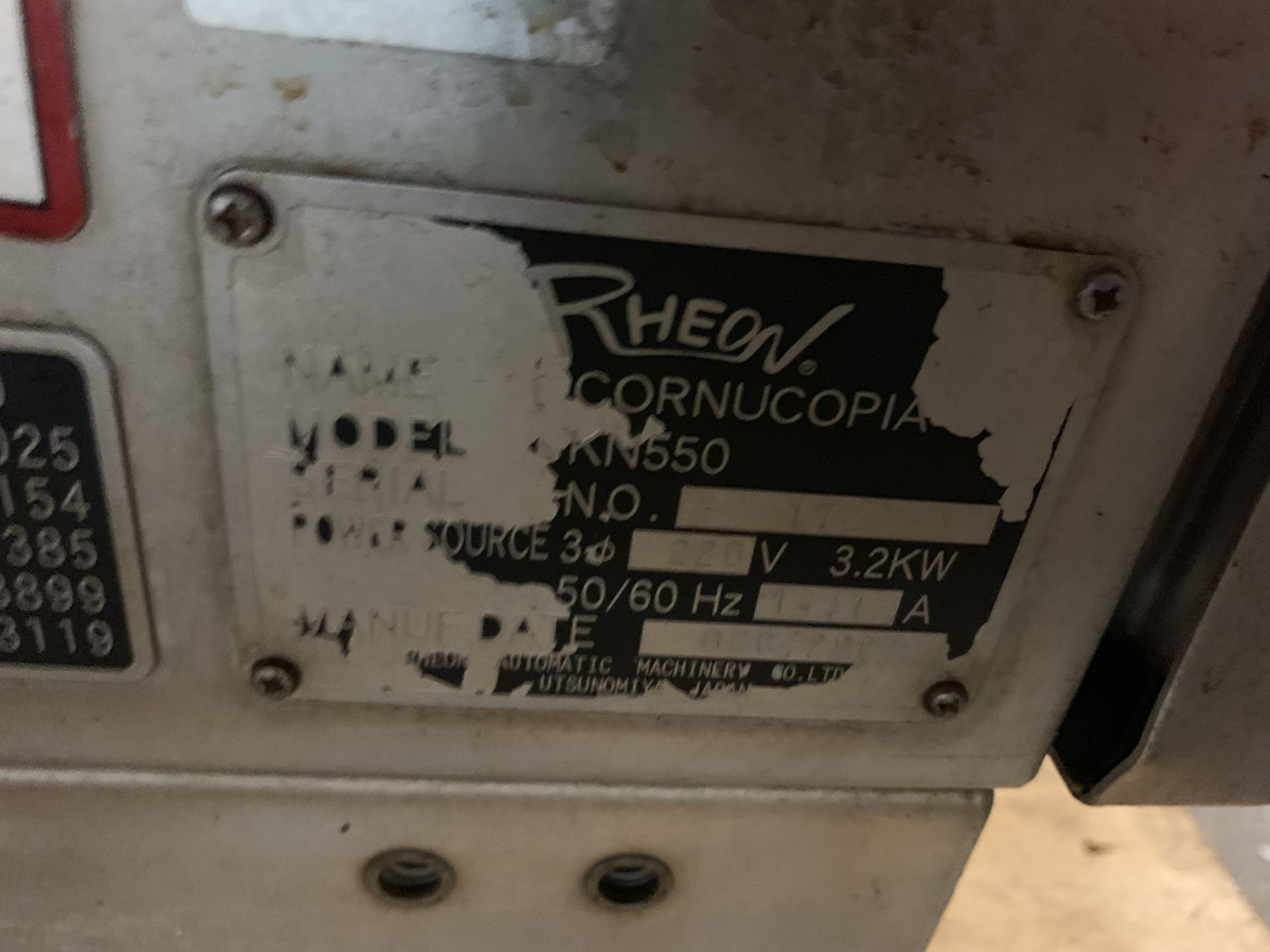 Rheon Cornucopia KN550 Encruster, Loading Fee $100 - Image 2 of 2