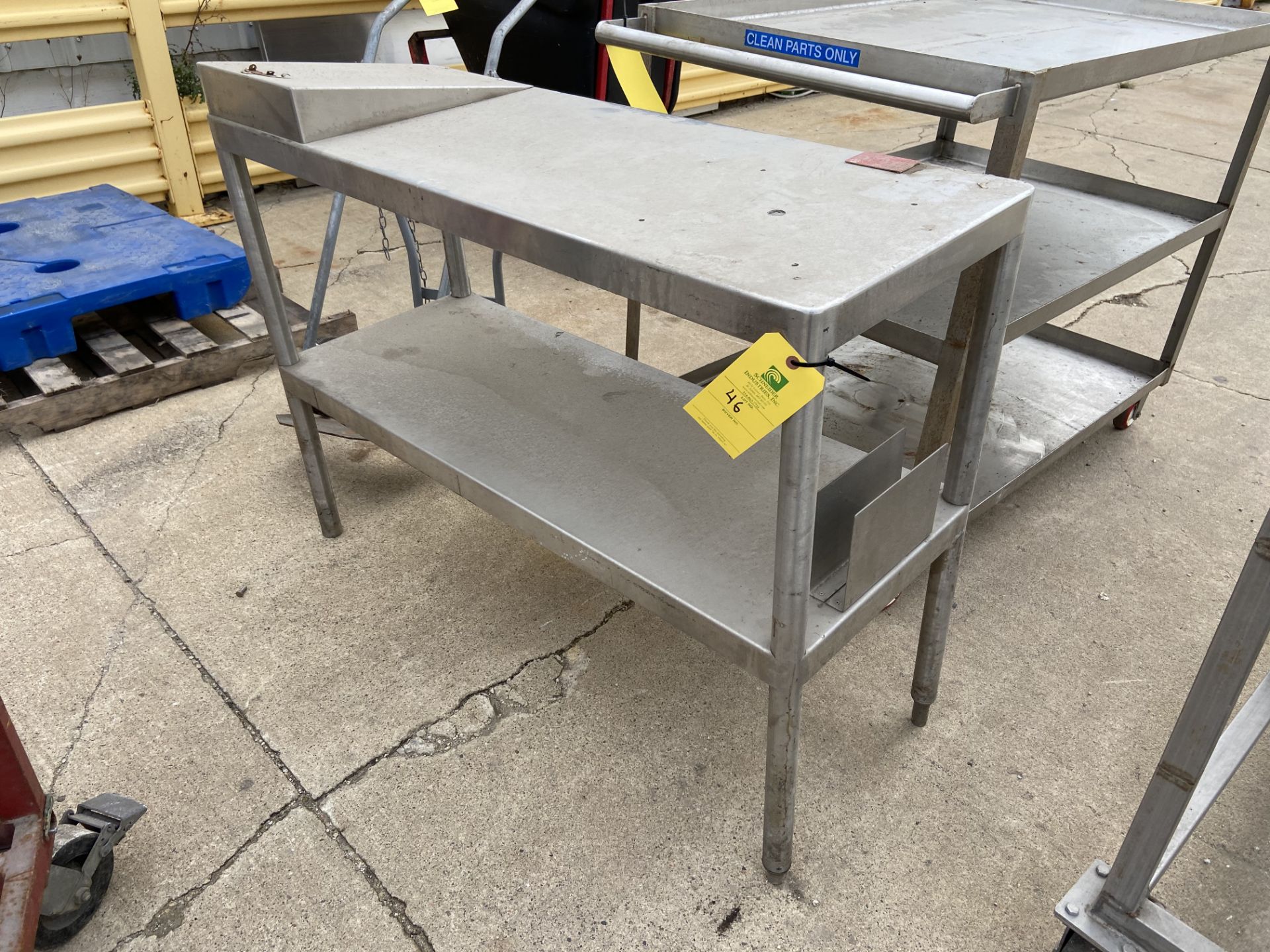 Stainless Steel Table (Located in Oelwein, IA) (Rigging & Loading: $25)