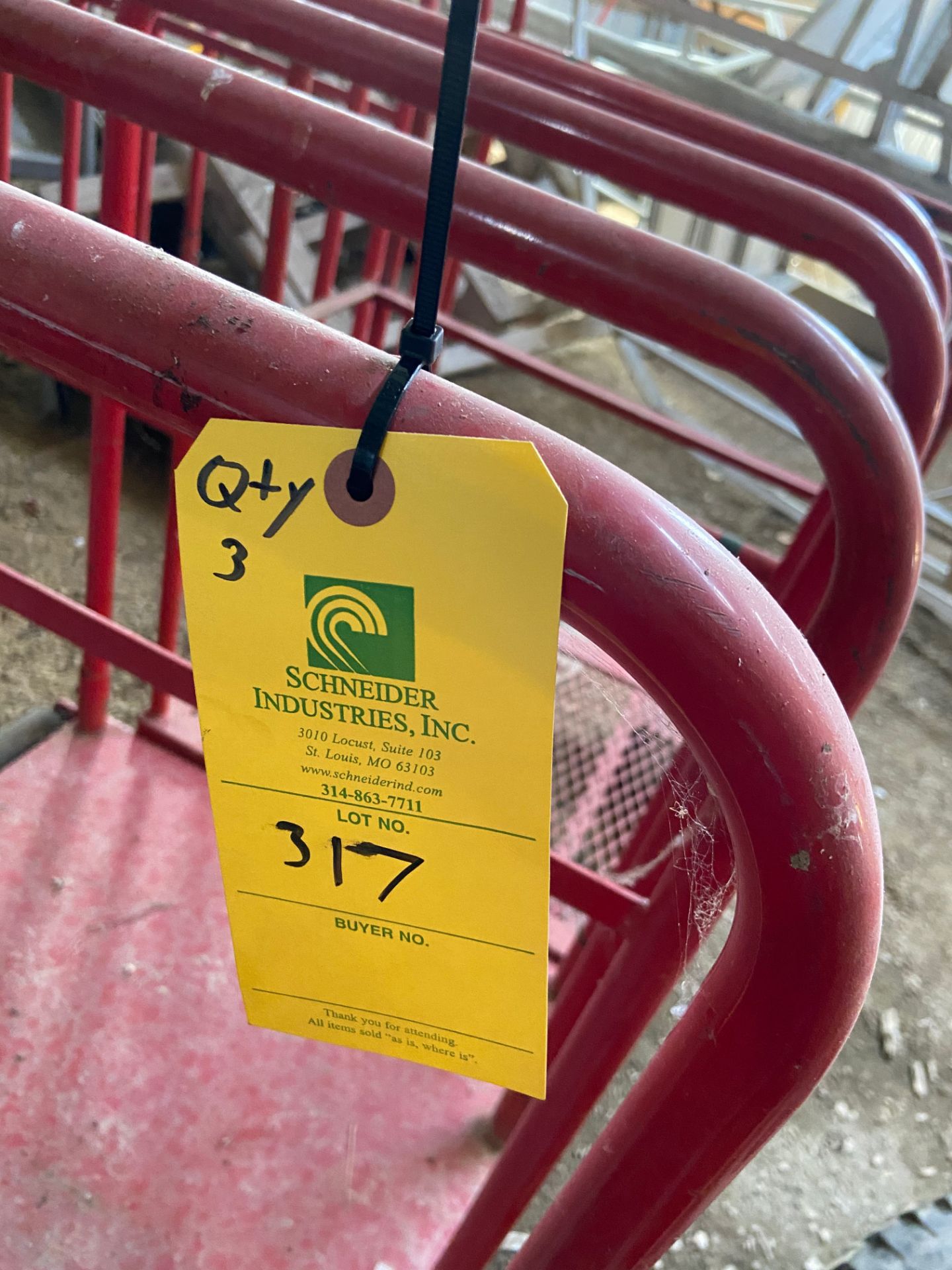 Metal Carts, Qty 3, (Located in Oelwein, IA) (Rigging & Loading: $40) - Image 3 of 3