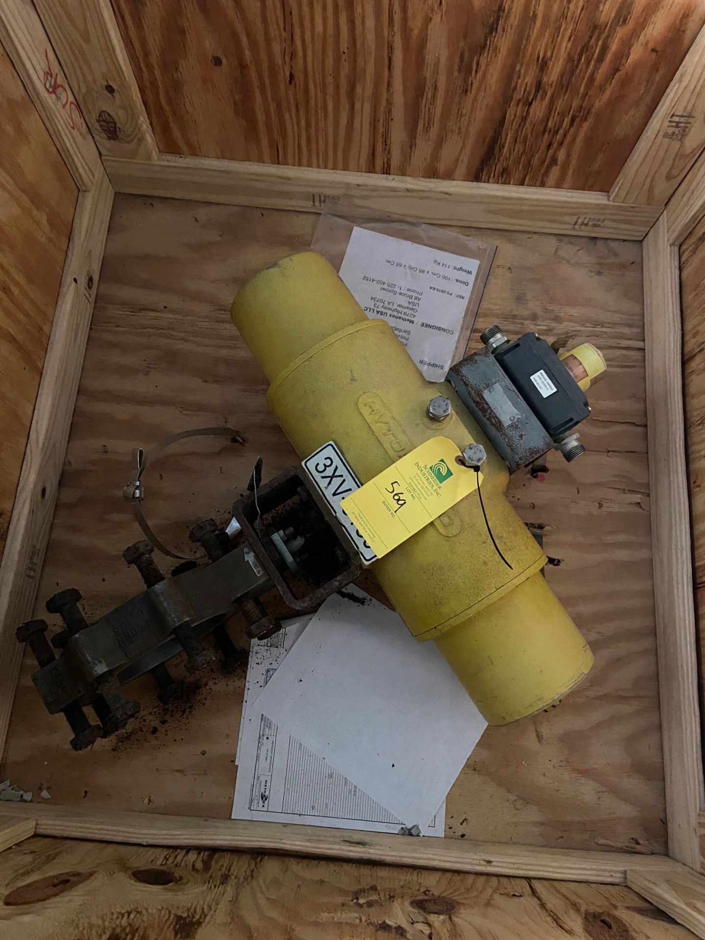 Hytork 1370 Actuator Valve, (Located in Perry, FL) (Rigging & Loading: $75)