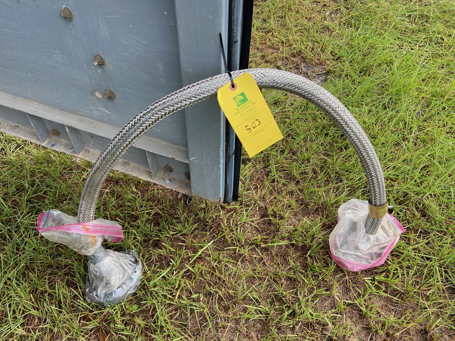 Braided Stainless Steel Flexible Hose, 5' Long x 1.5" Diameter, (Located in Perry, FL) (Rigging &