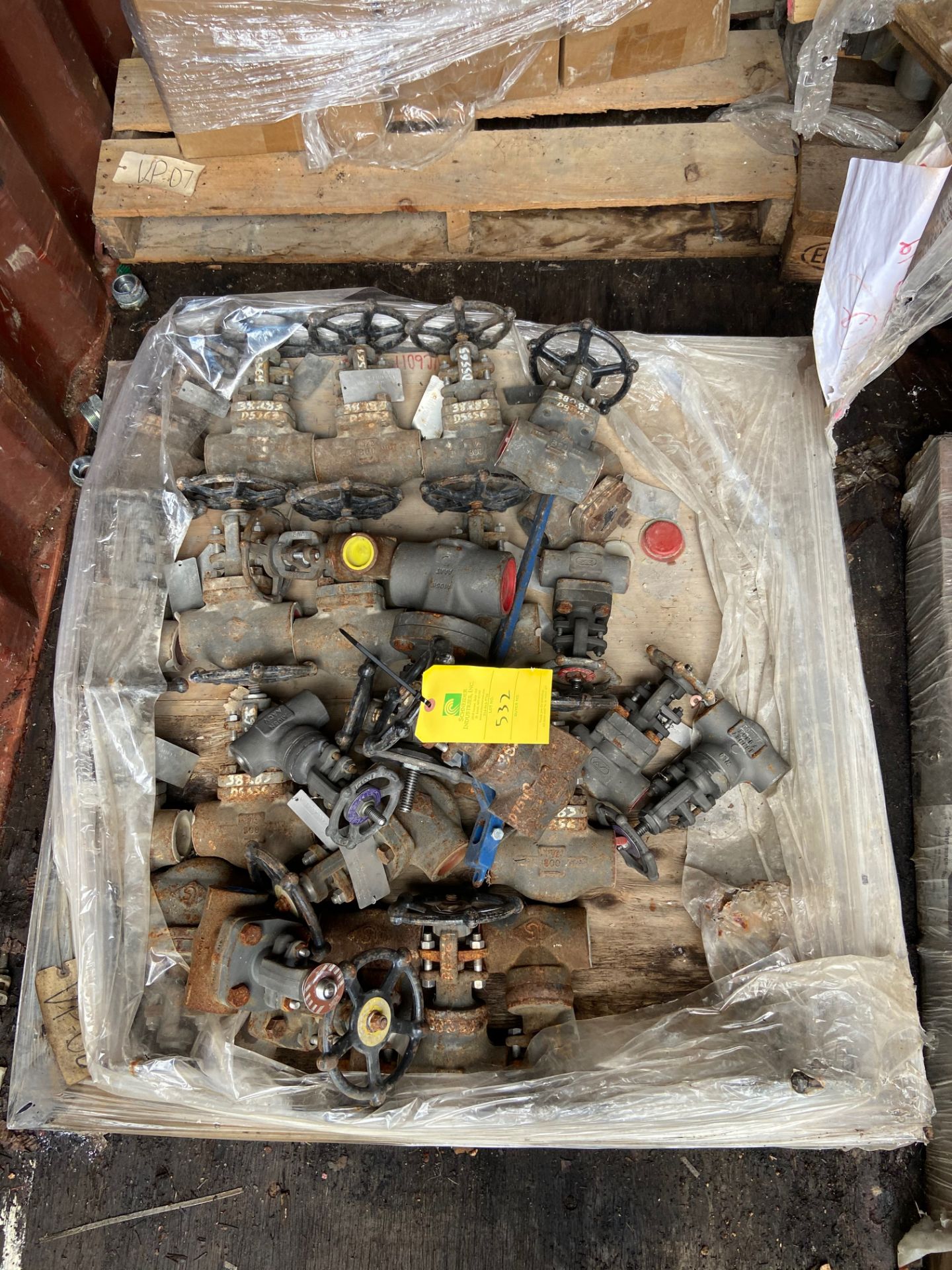 Pallet of Miscellaneous Valves, (Located in Perry, FL) (Rigging & Loading: $50)