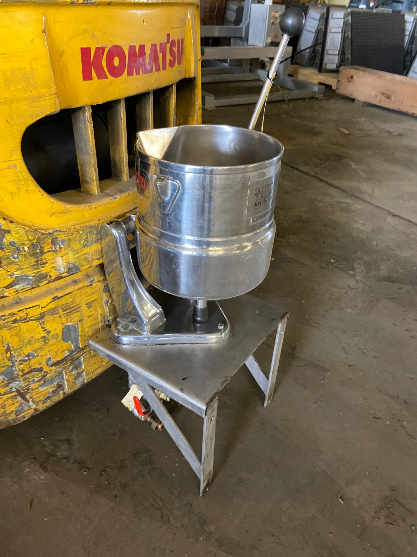 Stainless Steel Steam Kettle, Model# 124B, Serial# TDC10SP, (Located in Oelwein, IA) (Rigging & Load