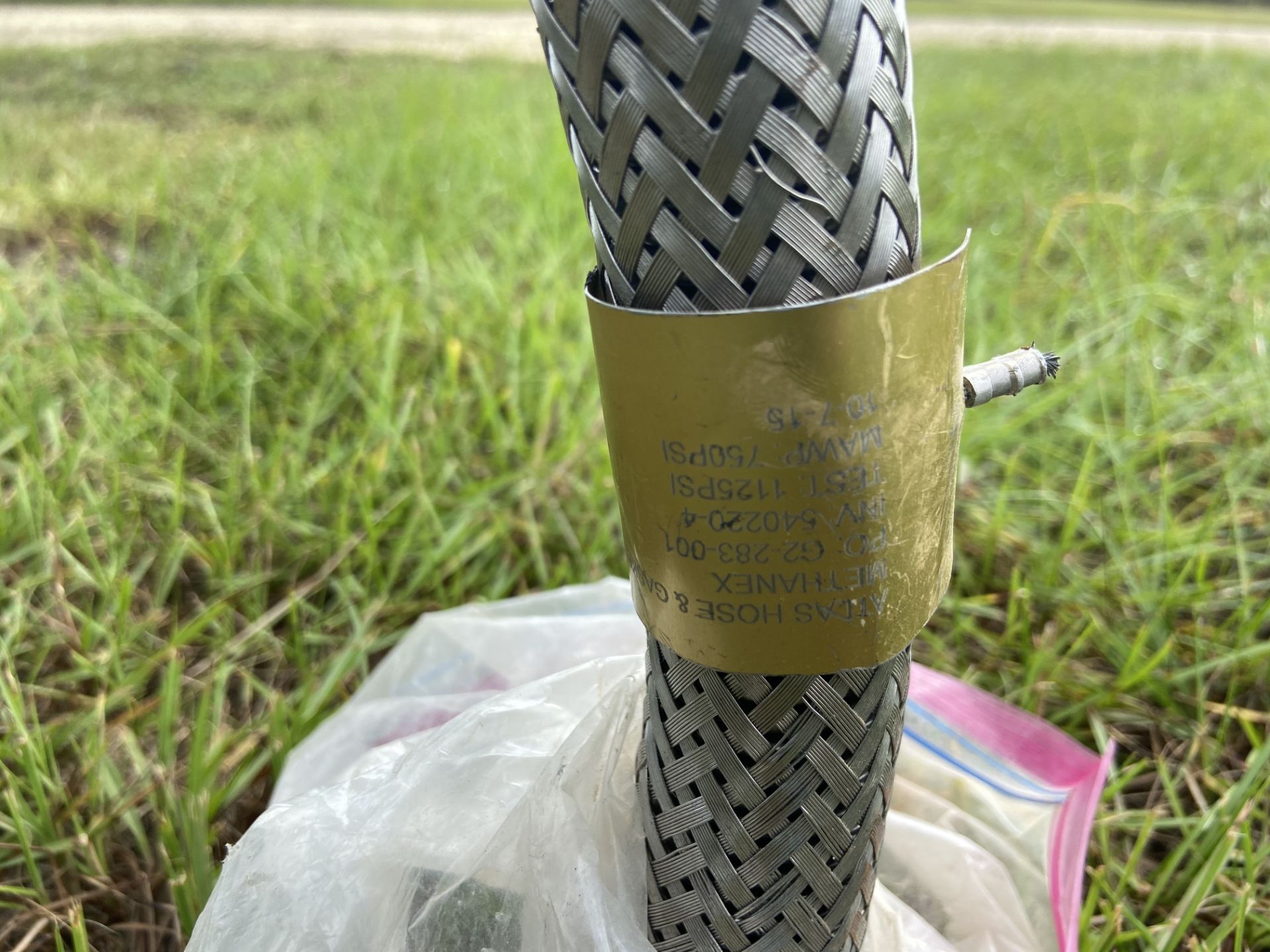 Braided Stainless Steel Flexible Hose, 5' Long x 1.5" Diameter, (Located in Perry, FL) (Rigging & - Image 2 of 3