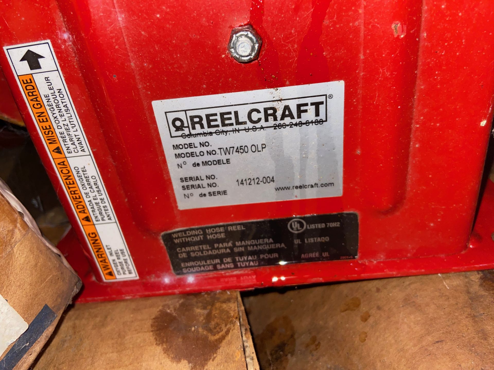 ReelCraft Welding Hose Reel, Model# TW7450 OLP, (Located in Perry, FL) (Rigging & Loading: $20) - Image 3 of 4