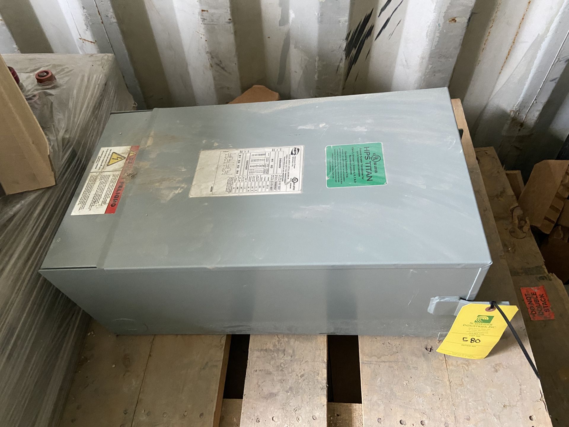 HPS Single Phase Dry Type Transformer, 240X480V, Serial# CB00628537, For Use in Hazardous