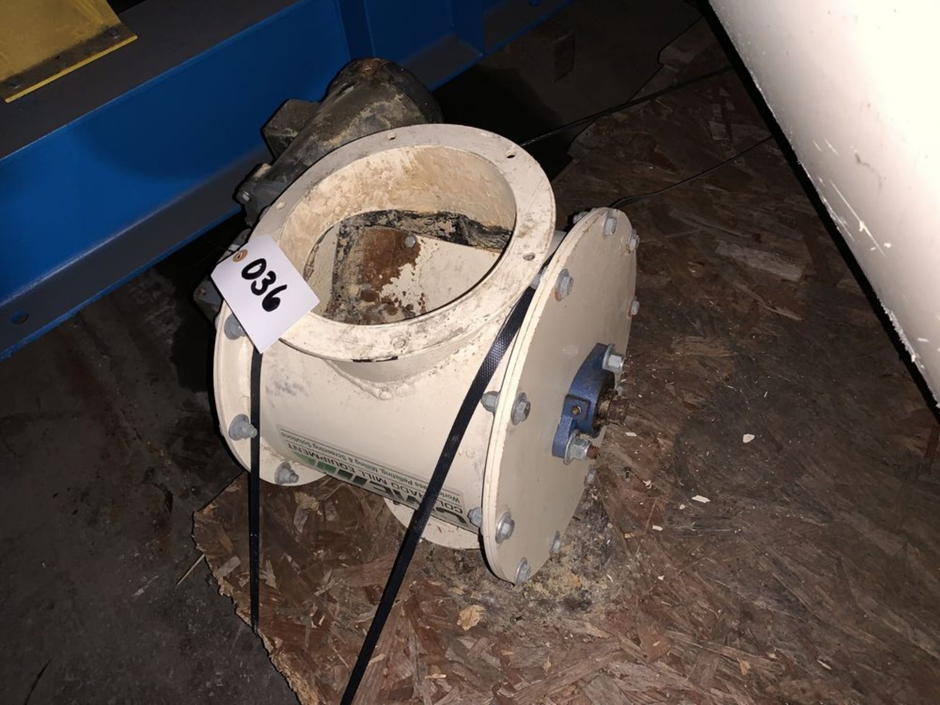 Located in Canon City CO: Colorado Mill Equipment 8" airlock with motor and drive, rubber tips, - Image 2 of 2