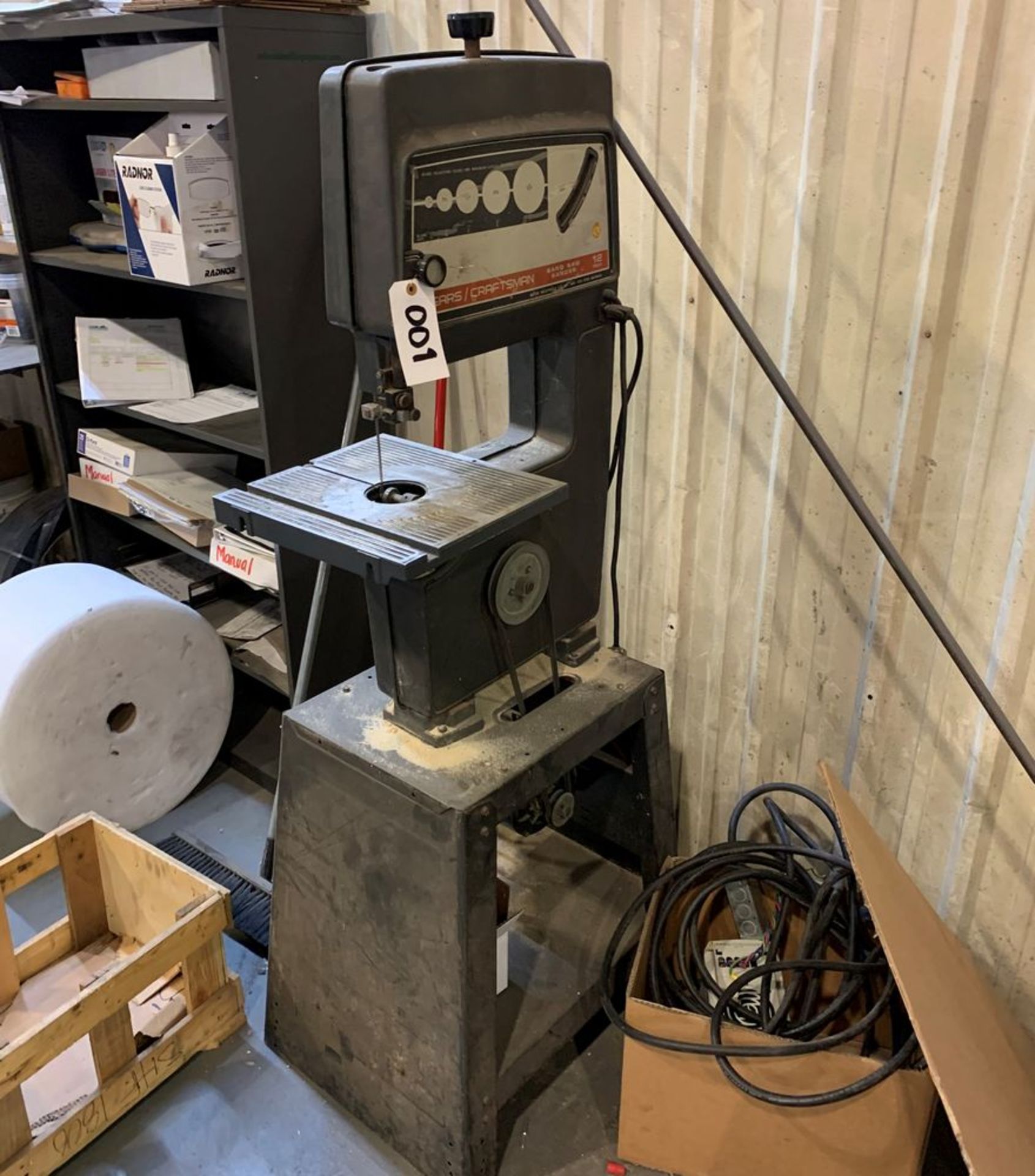 Located in Canon City CO: Craftsman 12" bandsaw, under power, currently in use , Loading Fee of $